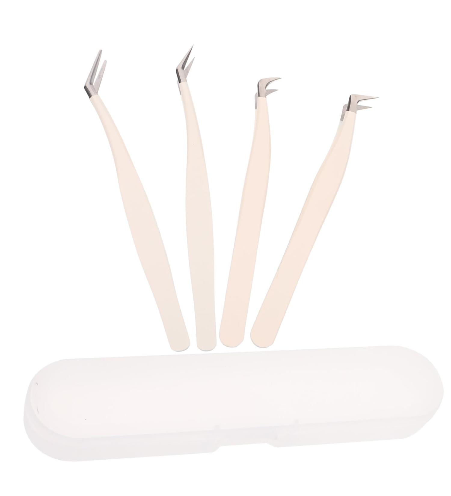 FRCOLOR Eyelash Tool 1 Set Tools Lash Applicator Tool Women Supply Metal Lash Tweezer Volume Lash Tweezers Useful Lash Applicator Lash Separator Tool Eyelash Novice Set Stainless Steel - Buy Online on GoSupps.com