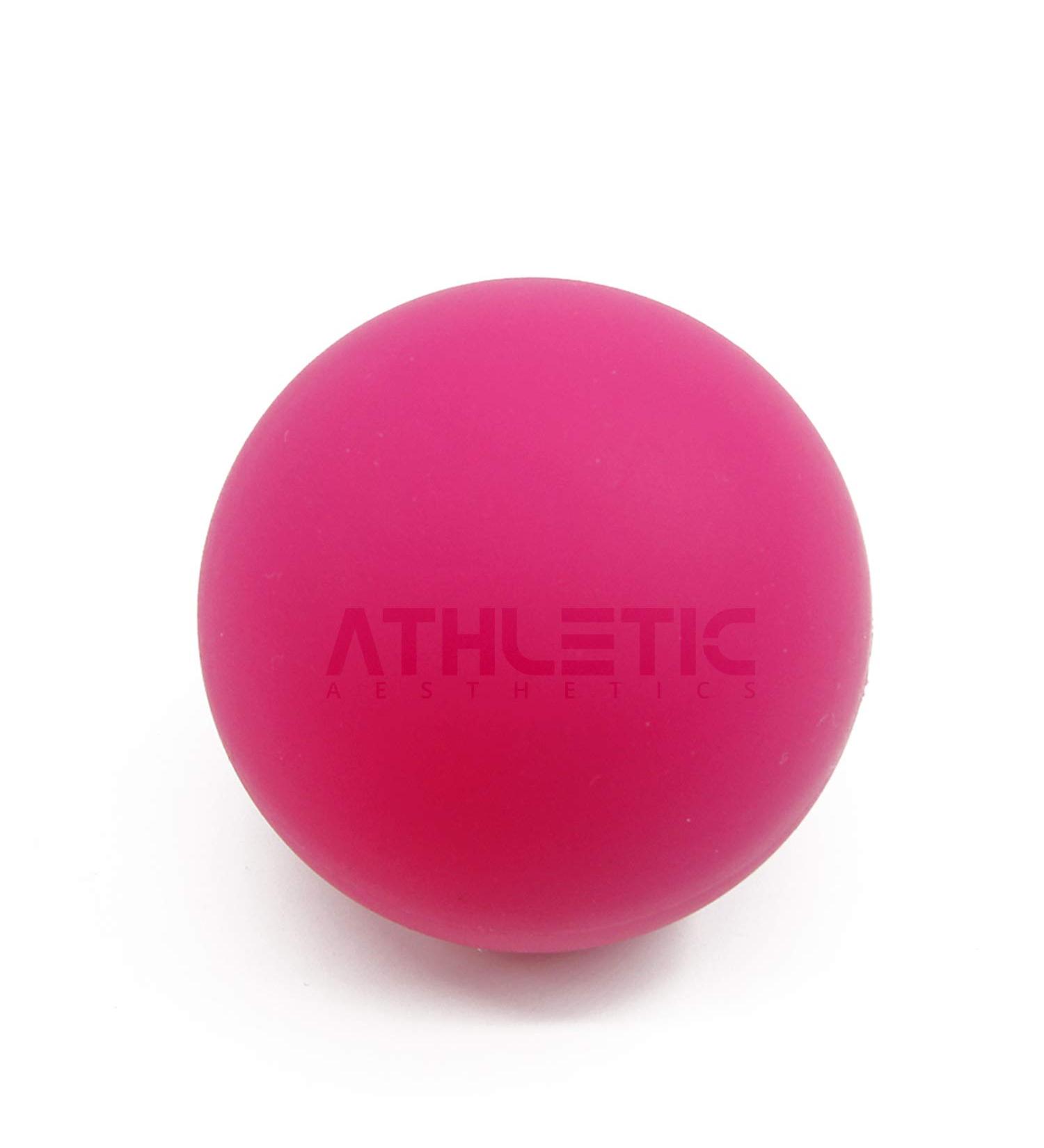 Massage Ball 6cm - Pink Lacrosse & Fascia Ball for Self-Massage & Trigger Point Therapy - Buy Online on GoSupps.com
