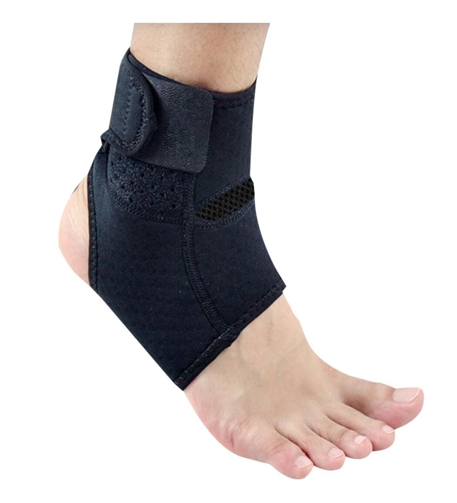 Premium Unisex Compression Ankle Support Wrap | Soft Elastic Brace for Sports & Sprains - International Shipping Available - Buy Online on GoSupps.com