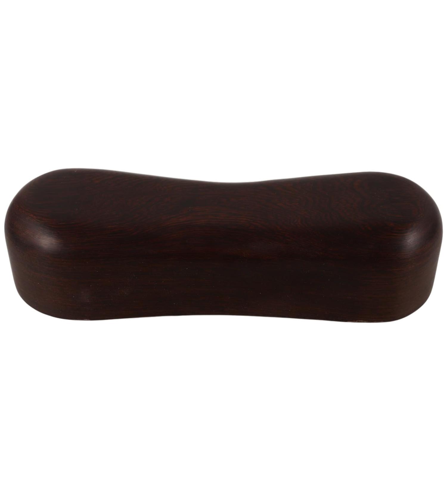Alipis Wooden Neck Pillow Vintage Sauna Headrest Japanese Neck Cervical Support Neck Shoulder Pain Spine Health Relaxation dark brown wood - Buy Online on GoSupps.com