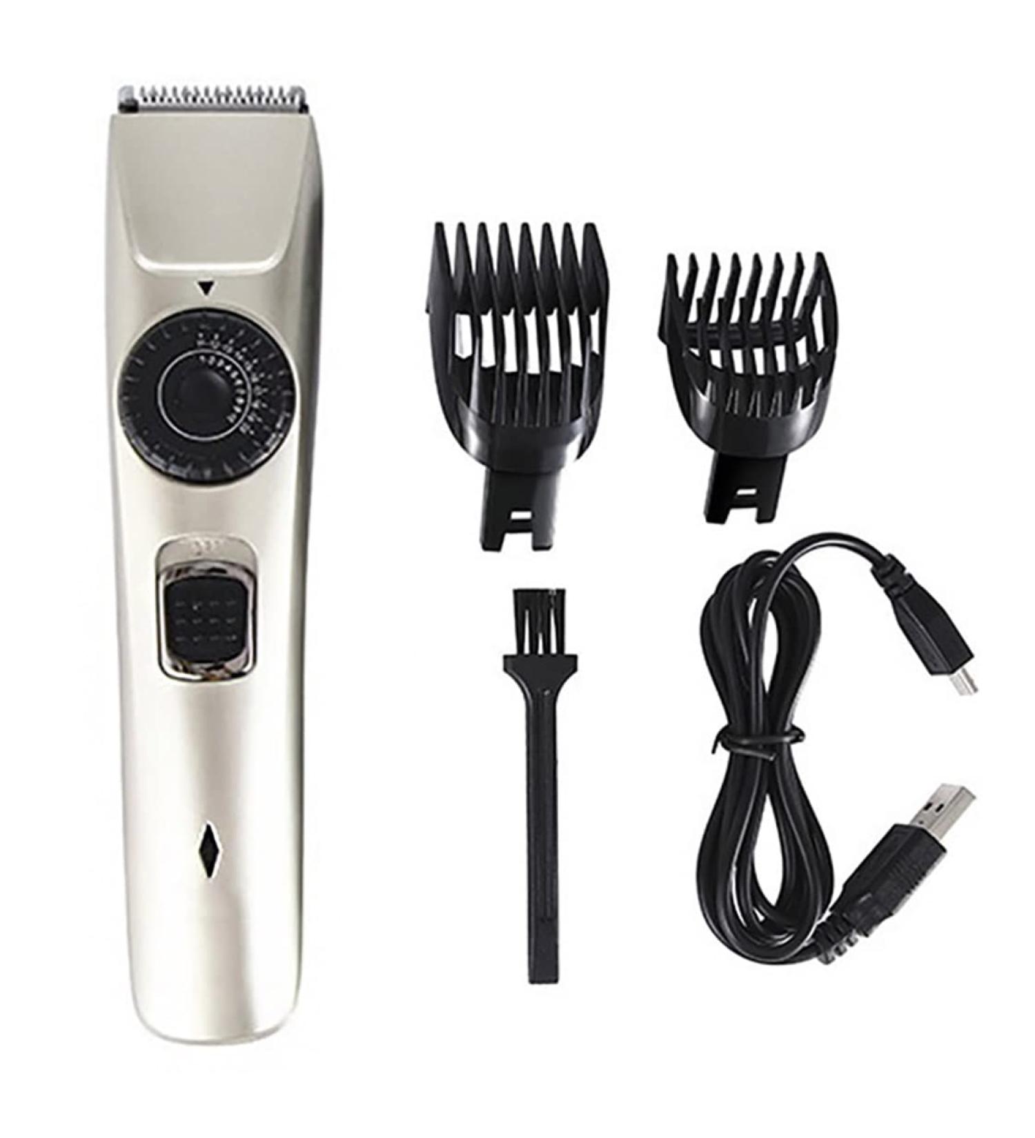 Professional Hair Clipper - Adjustable Stainless Steel Electric Trimmer for Beard Grooming | Anti-Slip Men s Kit - International Shipping Available - Buy Online on GoSupps.com
