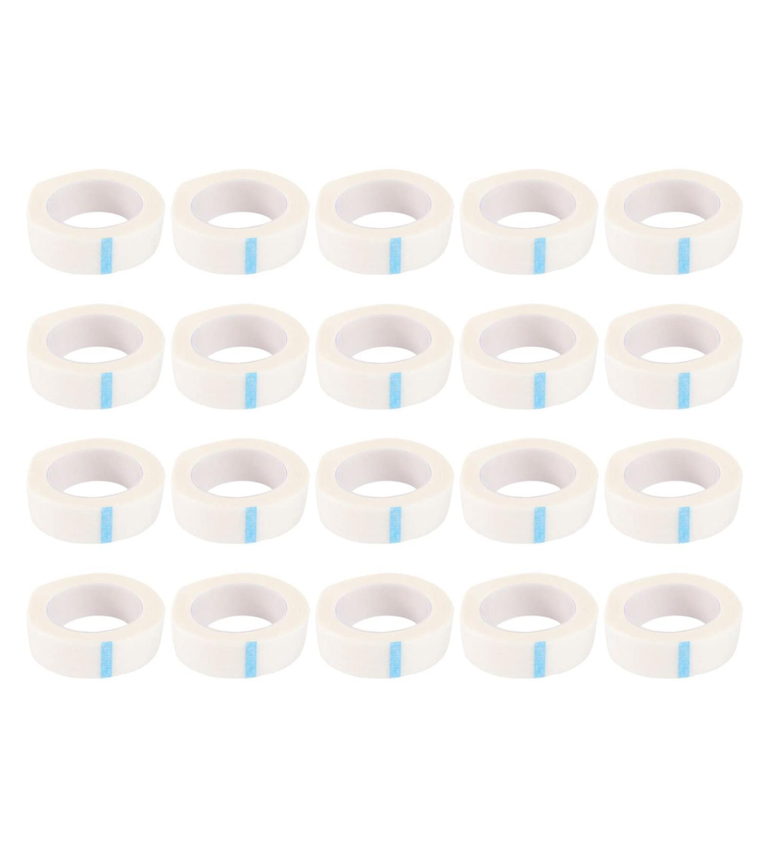 Mobestech White Duct Tape 20 Rolls Eyelash Extension Micropore Tape Breathable Lash Pads & Under Eye Patches for Professionals - Buy Online on GoSupps.com