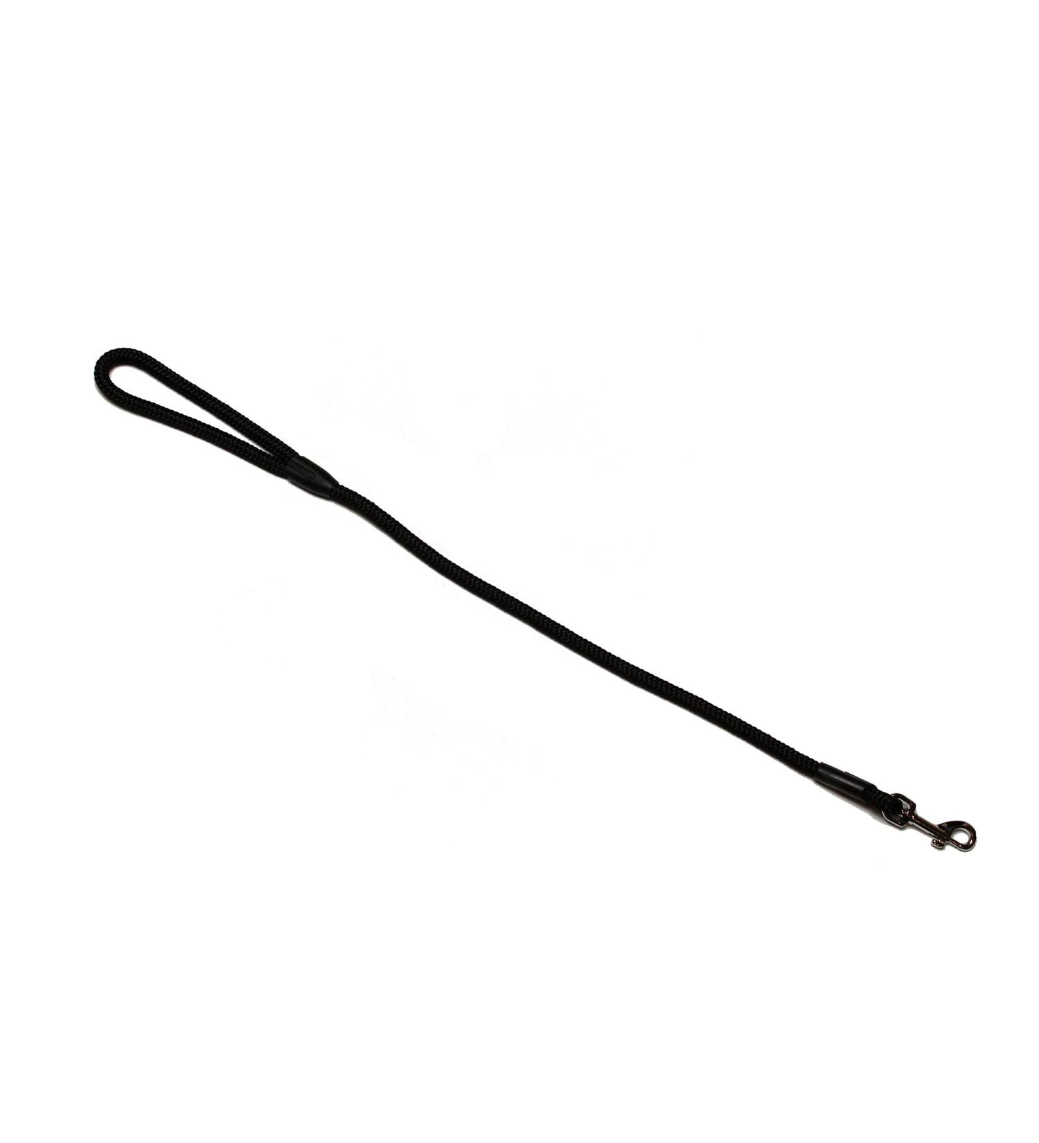 Leash - Rope leash with hand loop Basic 10mm 27 colours 7 lengths (0.70 m black) 0.70 m black