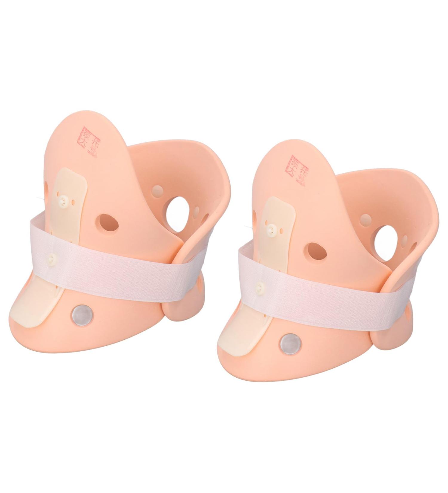 2Pcs Adjustable Size Fixed Neck Brace Cervical Spine Protector Multifunctional Rigid Cervical Neck Collar for Reducing Cervical Vertebrae Pressure and Relieve Neck Discomfort - Buy Online on GoSupps.com