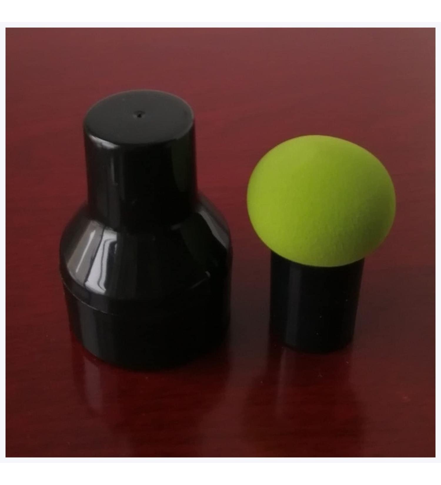 Makeup Sponge Non-latex Makeup Sponge Mushroom Head Powder Liquid Foundation Puff Dry & Wet Multi- function Cosmetic Tool Tamp Storage Box Makeup Sponge Holder(Green and cap) - Buy Online on GoSupps.com