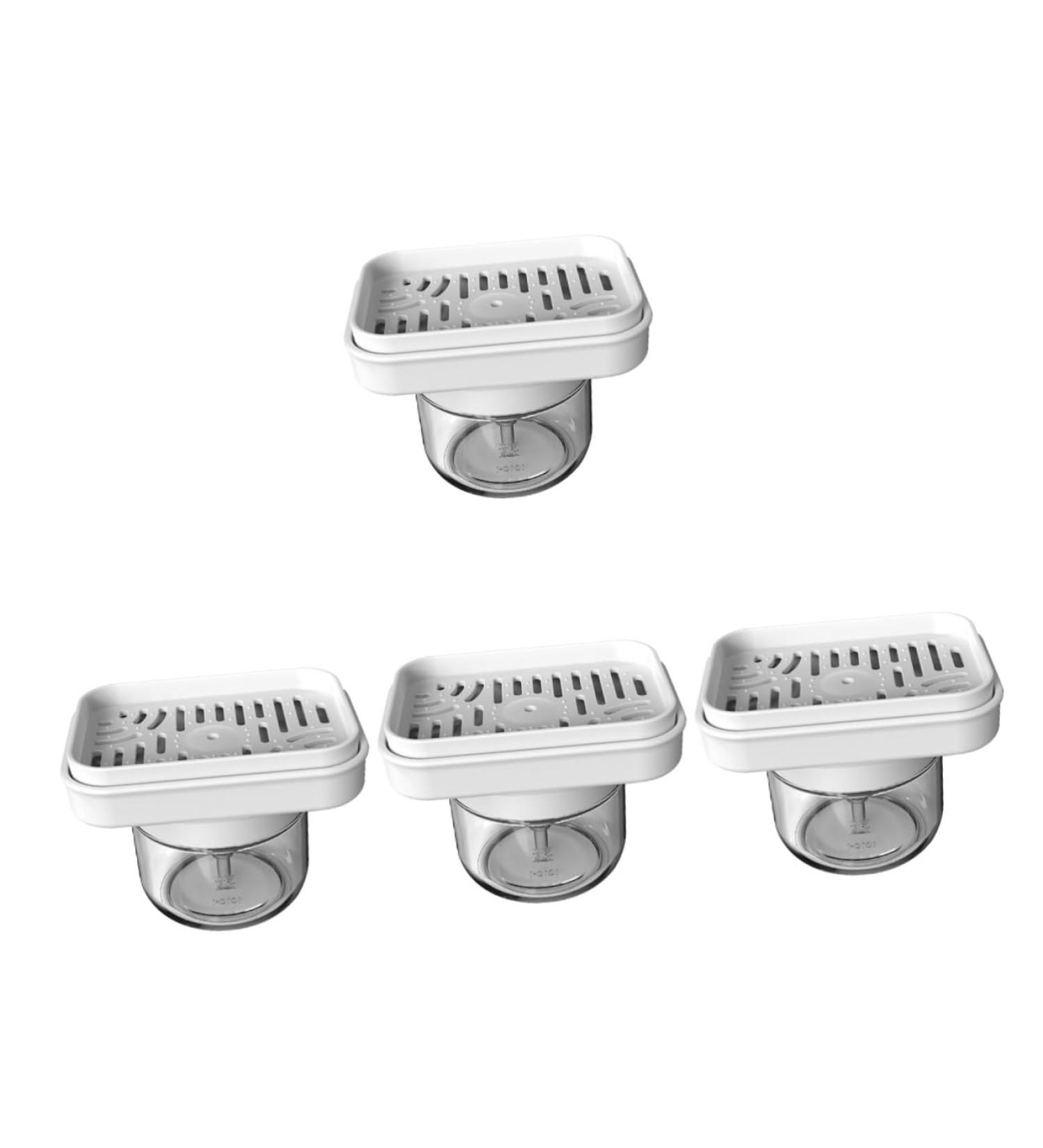 Ciieeo 4pcs Squeeze Bottle Liquid Soap Dispenser Dishwashing Sponge Holder Sink Soap Dispenser Press Type Soap Dispenser Dish Washing Soap Dispenser Dish Soap White Necessity Plastic - Buy Online on GoSupps.com