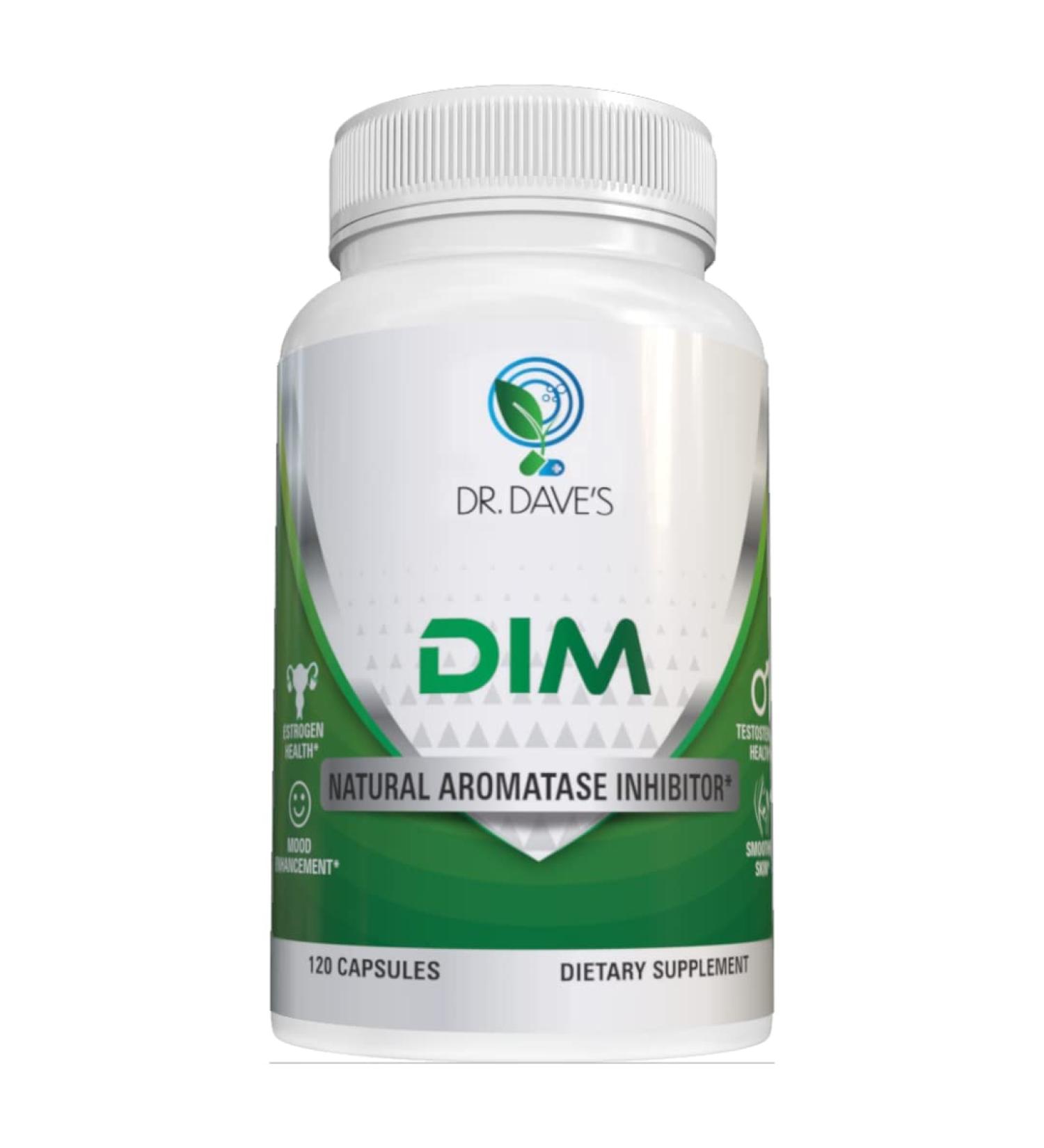 Dr. Dave's 200mg DIM Supplement | Physician-Formulated (120 Capsules) with Indole-3 Carbinol (I3C) for Estrogen Balance - Buy Online on GoSupps.com