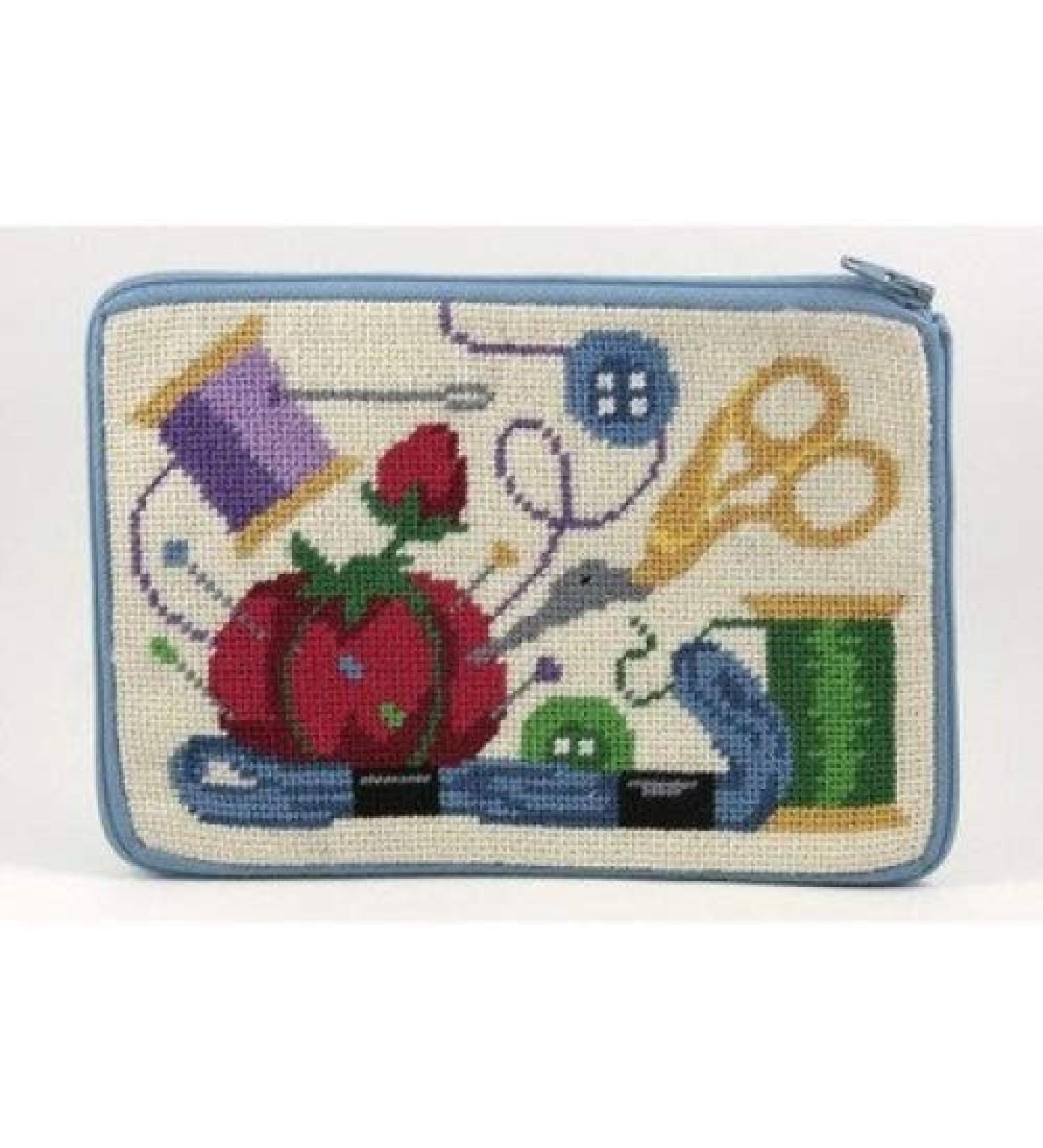 Cosmetic Purse - Sewing - Needlepoint Kit