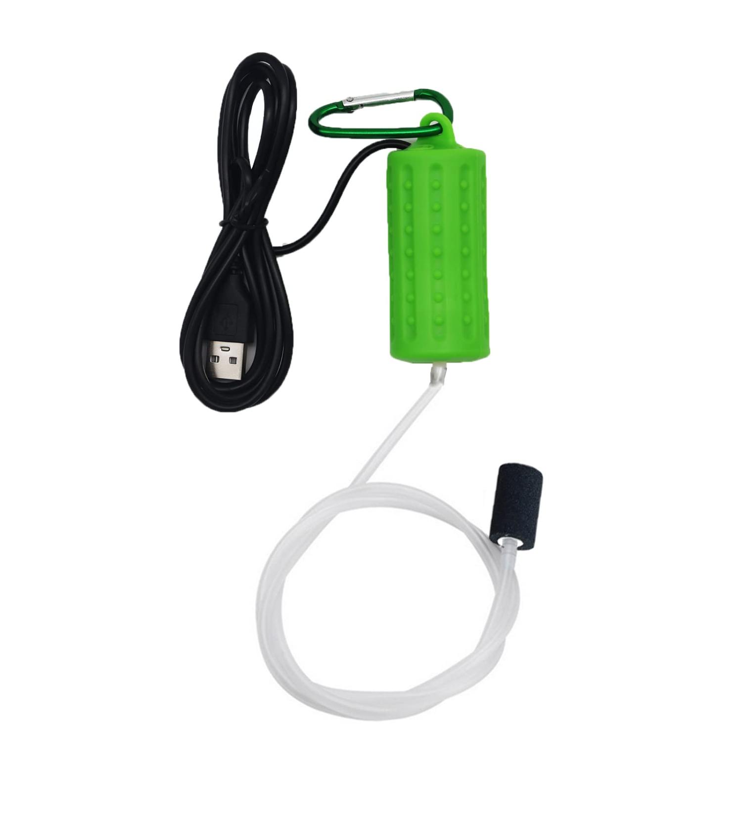 Buy Mini USB Aquarium Air Pump - Quiet Energy-Saving Oxygen Bubbler with Air Stone & Silicone Hose for International Shipping - Buy Online on GoSupps.com