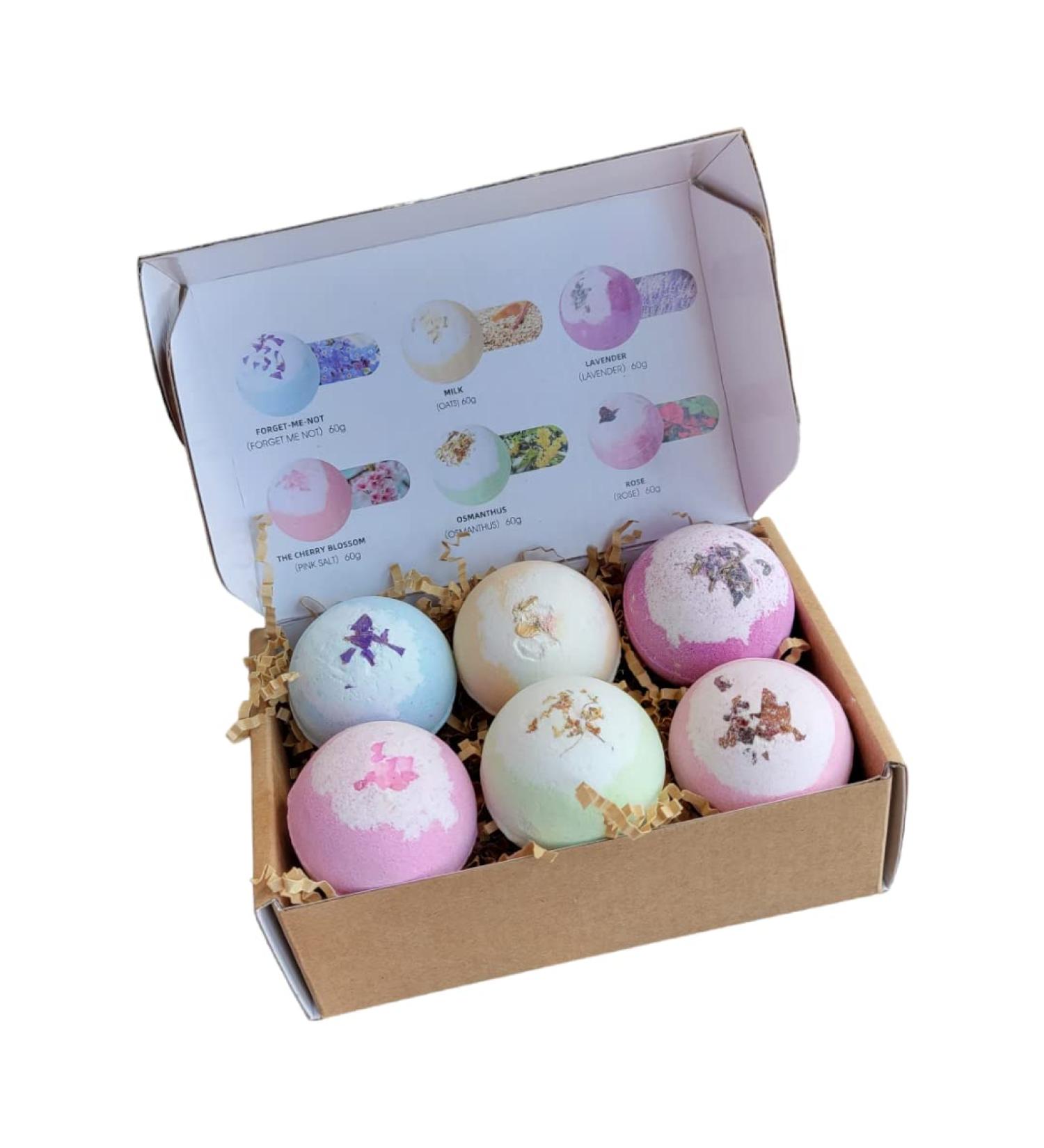 Organic Bubble Natural Vegan Fizzy Bath Bombs Set for Women, Men & Youths - Perfect Valentines Day Gift, Stress Relief, Kids Bath Bombs - Buy Online on GoSupps.com