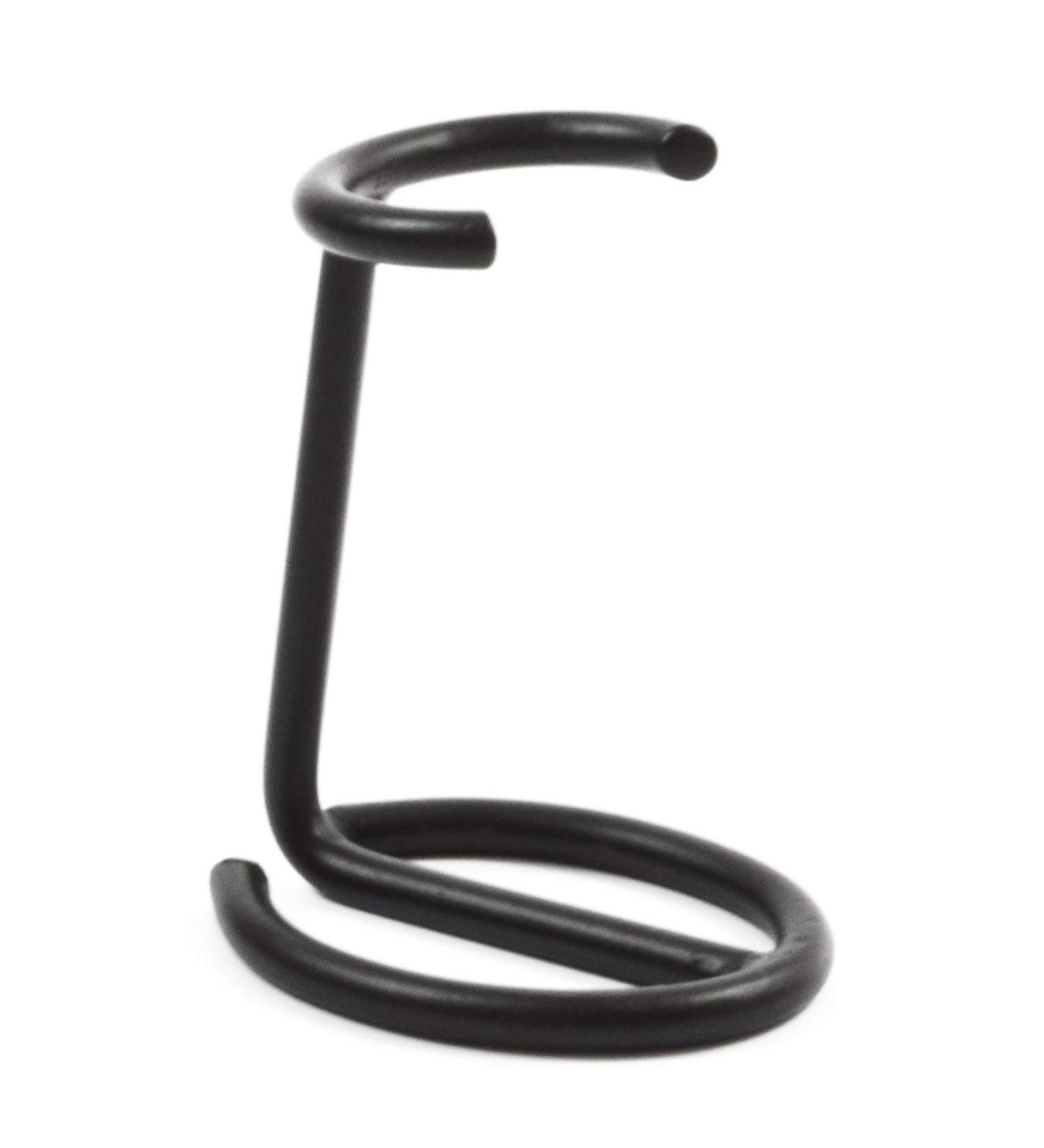 Gold roofing shaving brush holder black