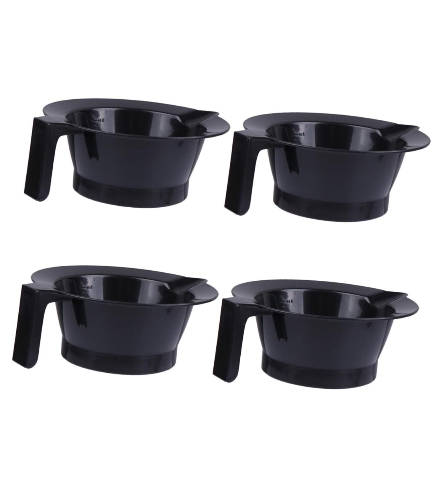 Kit De 4 Bols De Teinture Pour Cheveux Poign e En Plastique Antistatique Taille Standard Pour Salon Et Usage Professionnel - Buy Online on GoSupps.com