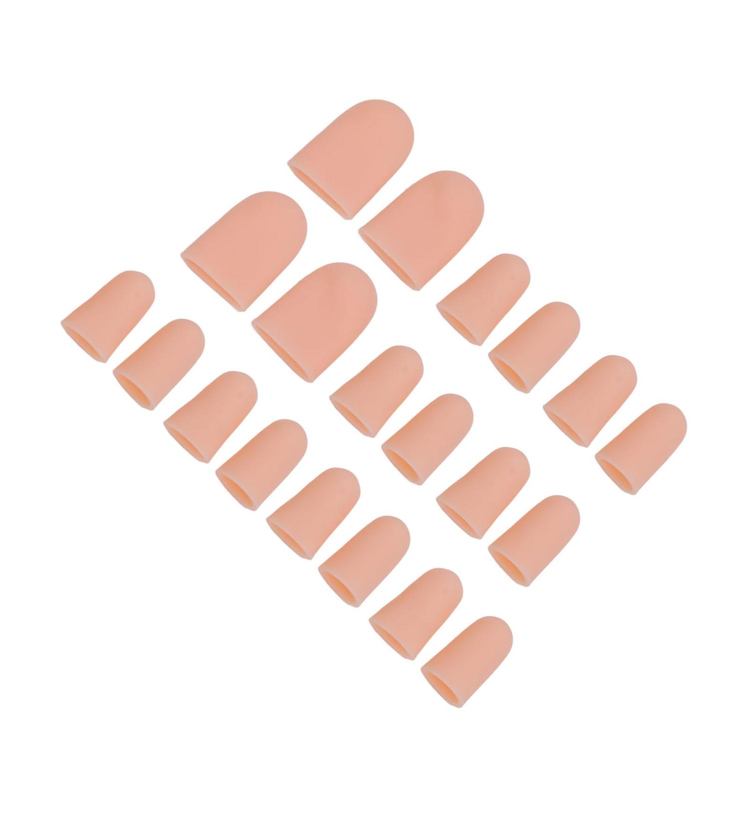 Silicone Toe Protector - Pain Relief for Blisters, Corns, Callus - 10 Pairs, Washable & Skin-Friendly - Buy Online on GoSupps.com