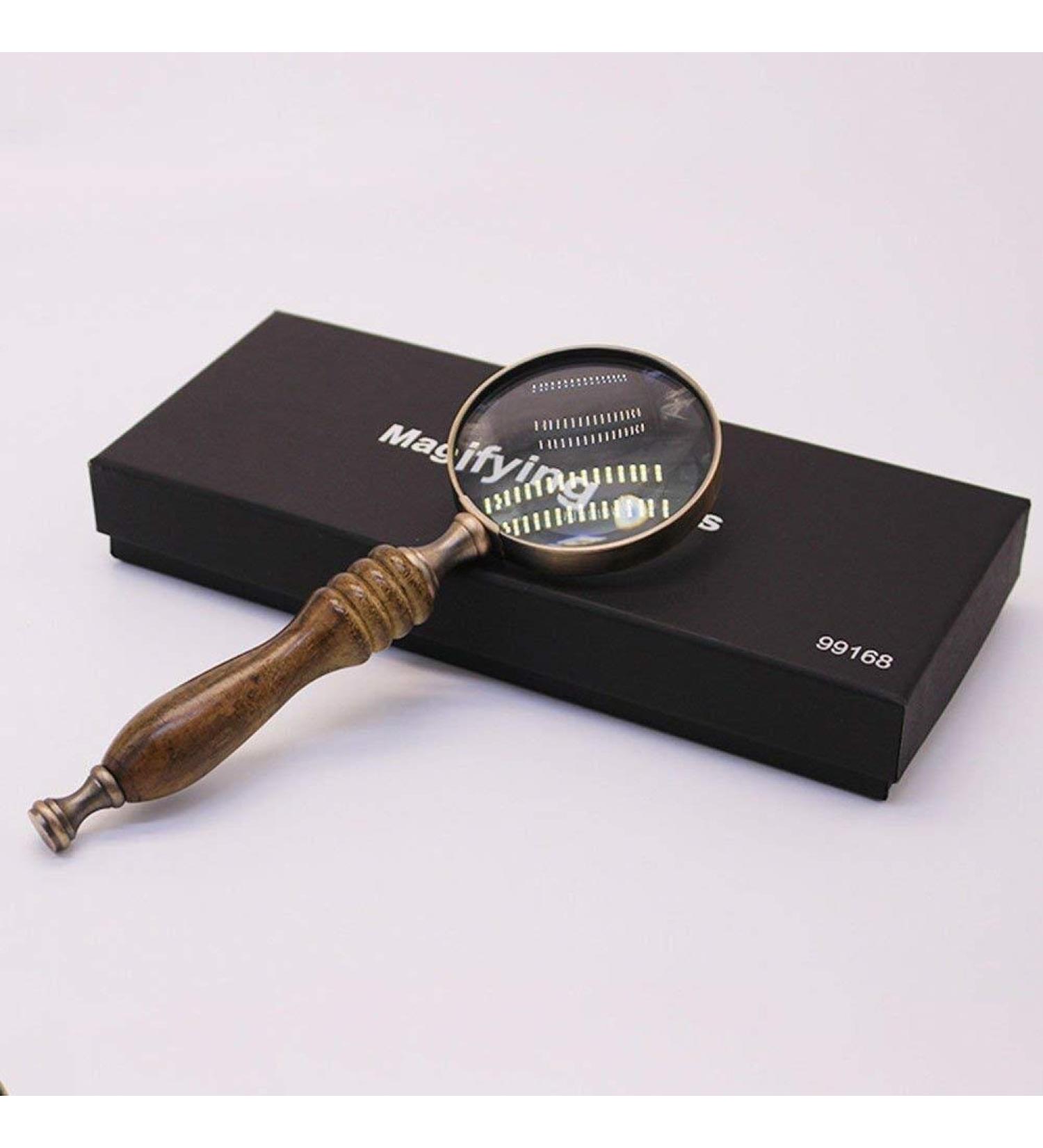 72Mm Magnifying Glass Ebony Handle Vintage Collection Gift Reading Magnifier Metal Handheld Portable Optical Glass Lens Made in China - Buy Online on GoSupps.com