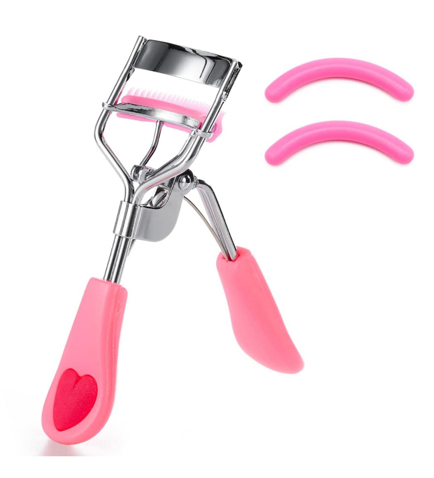 Uranian Eyelash Curlers with Built-in Comb - Premium Lash Curler with 2 Silicone Pads - Perfect Makeup Tool for Women & Girls - International Shipping Available - Buy Online on GoSupps.com