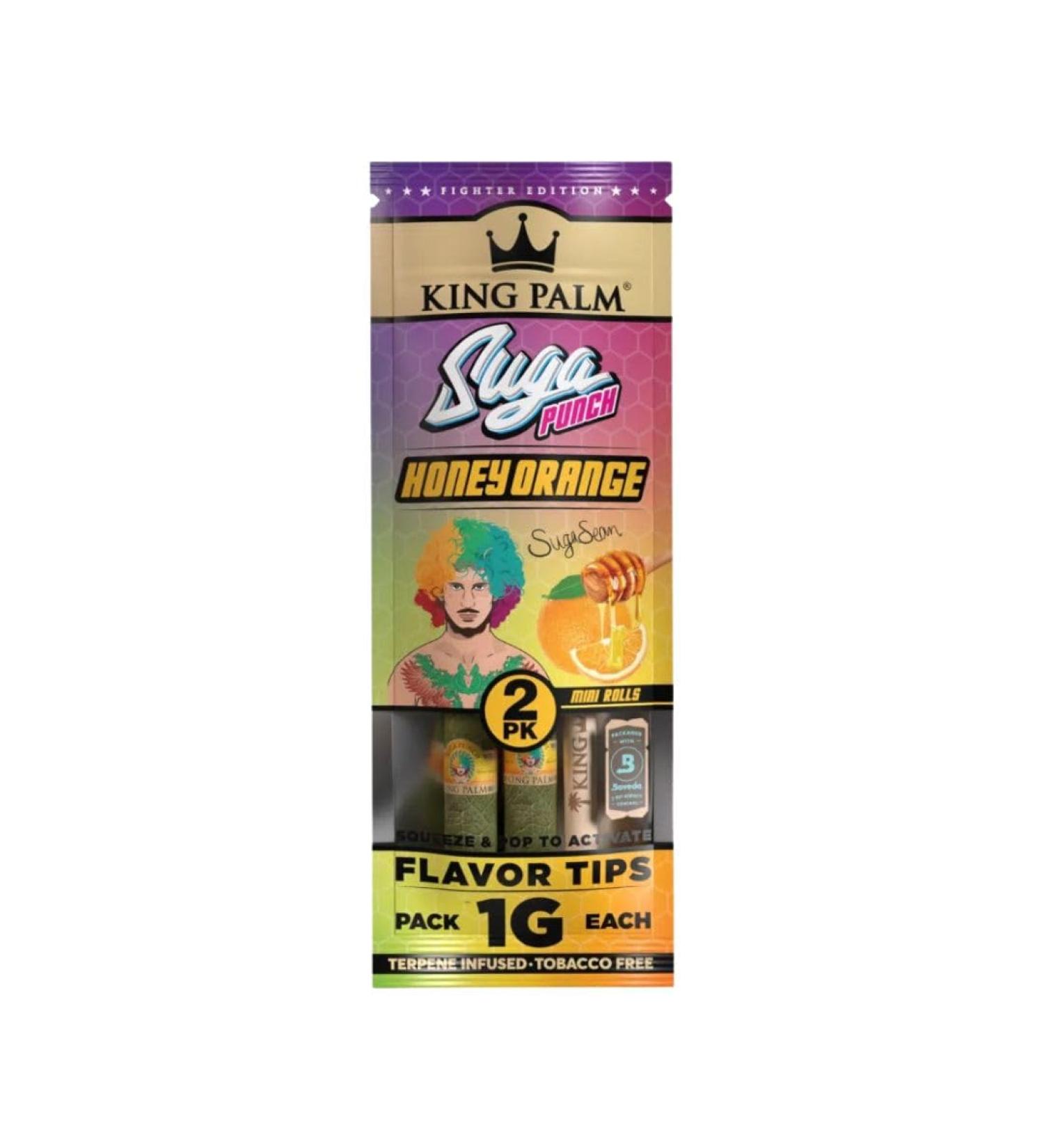 King Palm Mini Rolls - Suga Punch - Leaf Rolls - 2 Per Pack