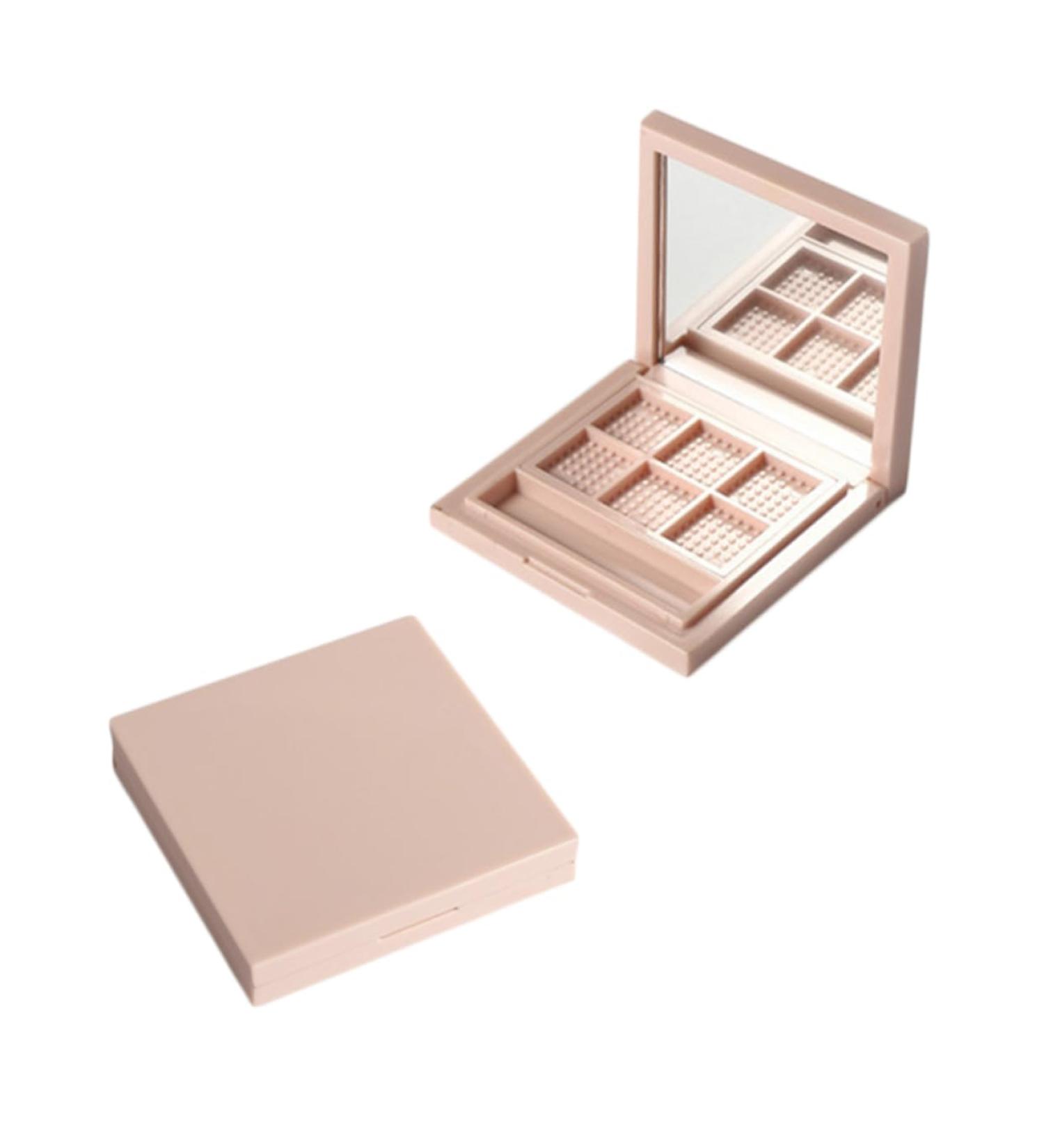 Outanaya 2pcs Empty Eye Shadow Pallet Highlighters Empty Eyeshadow Palette Empty Eyeshadow Dish 1 count (Pack of 1) Pink - Buy Online on GoSupps.com