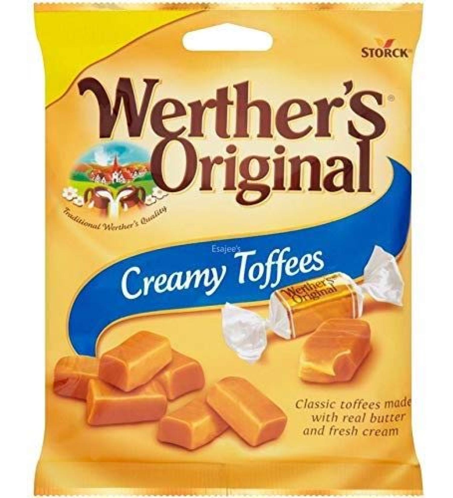 Werther's Original Werthers Caramels Creamy 110 g Pack of 6
