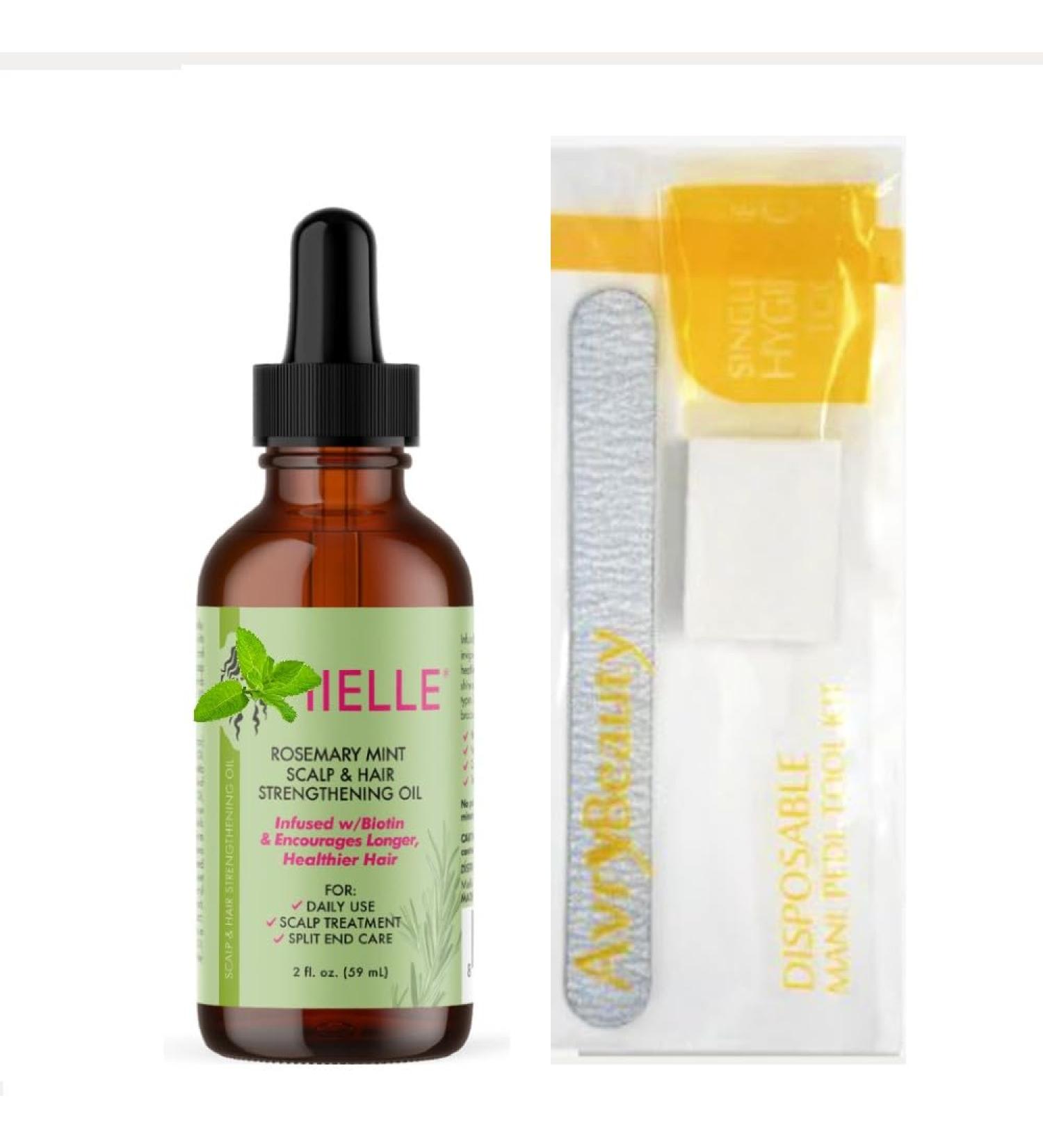 Rosemary Mint Hair Oil 2oz & Bonus AvryBeauty Disposable Mani Pedi Tool kit - Buy Online on GoSupps.com