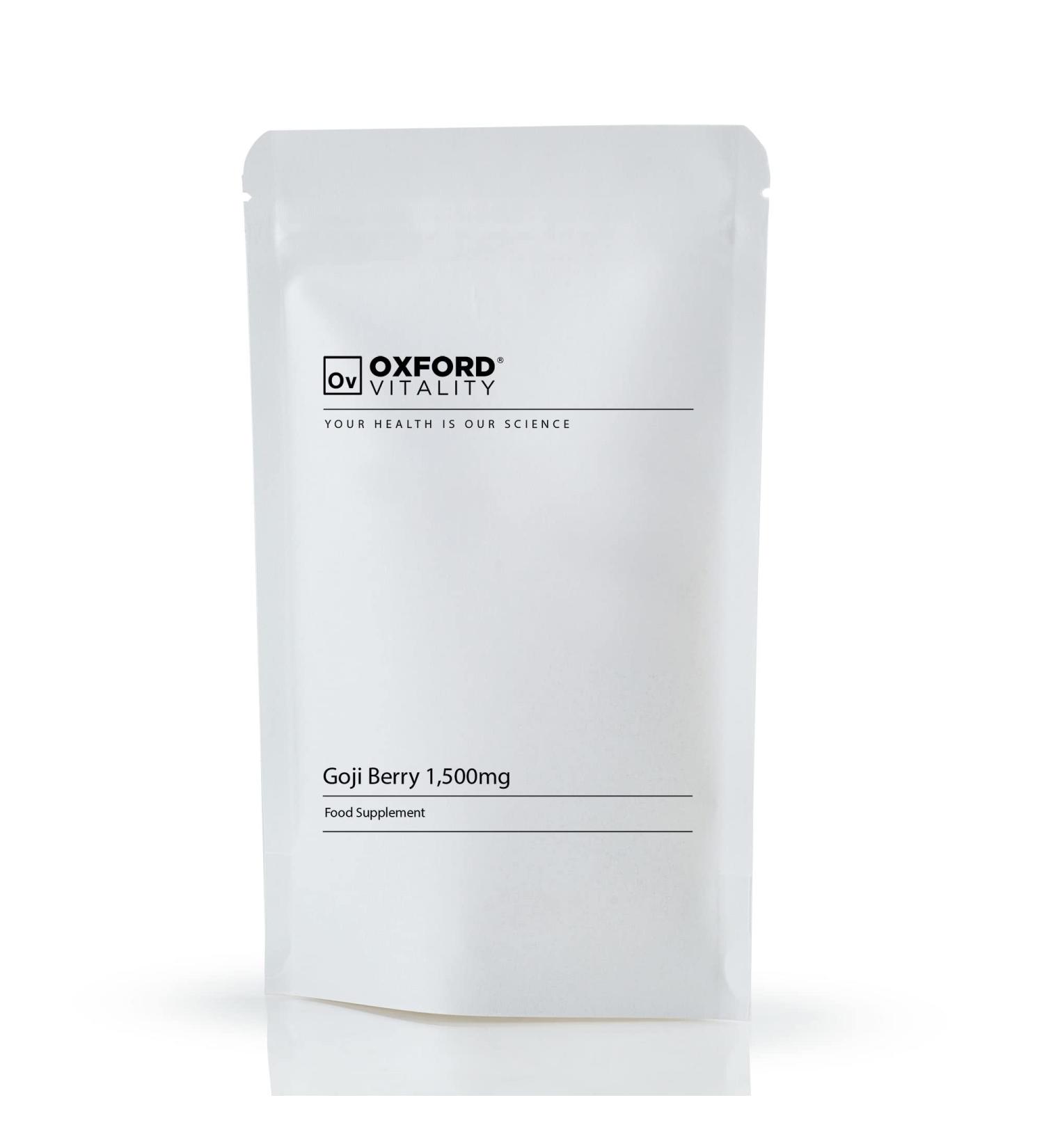  Ov OXFORD VITALITY Oxford Vitality Goji Berry Tablets 1500 mg - Buy Online on GoSupps.com