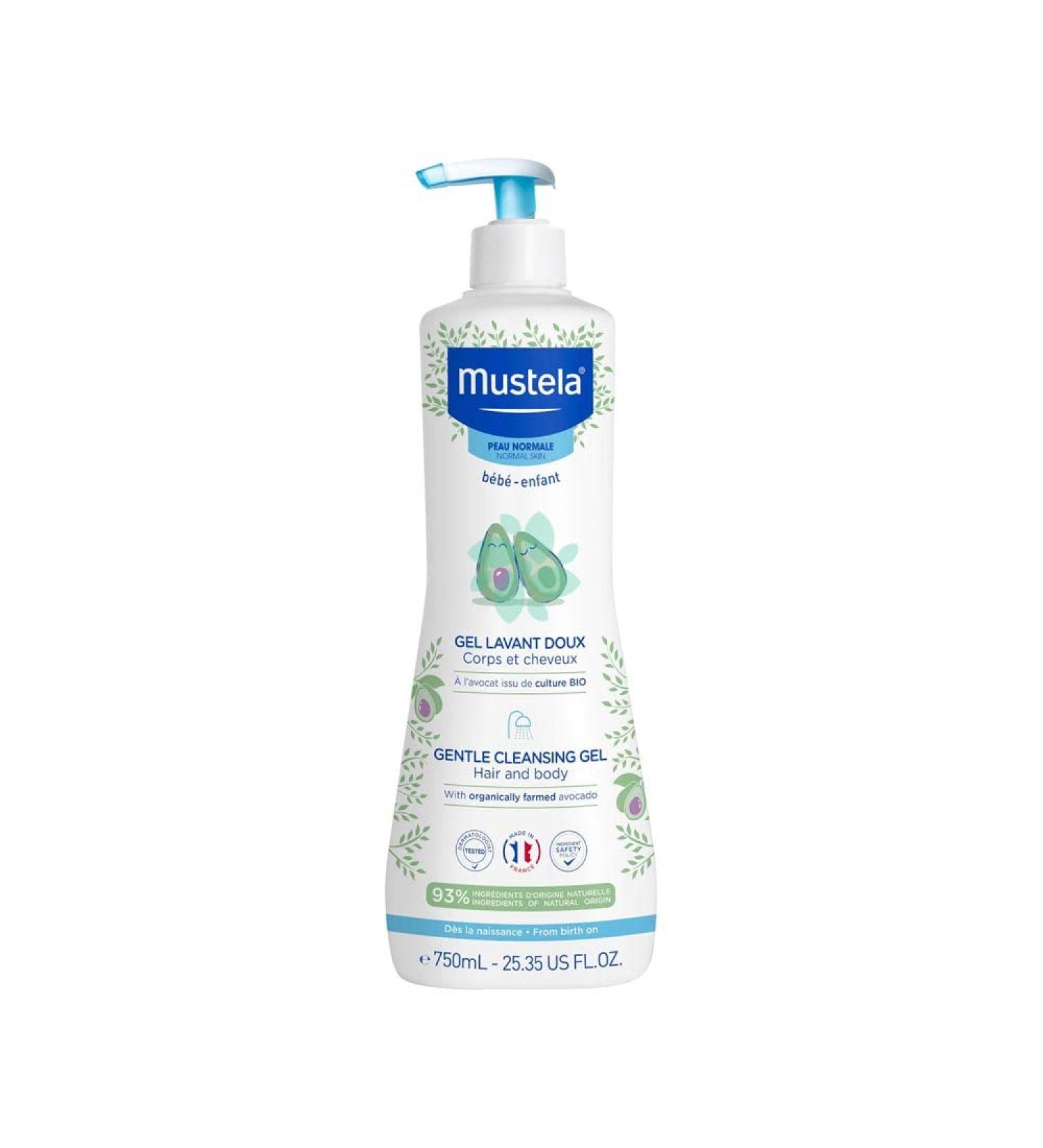Mustela Bebe Gentle Cleansing Gel 750ml - One Size | Baby Bath and Body Care - Buy Online on GoSupps.com