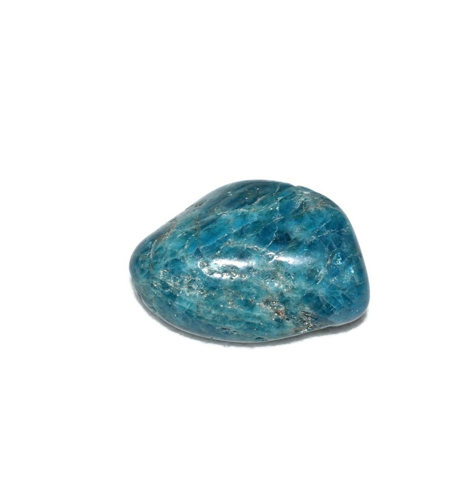 Balance Blue Apatite Tumbled Stone One Natural Quartz Reiki Crystal Lucky Stone ERTEYIN - Buy Online on GoSupps.com