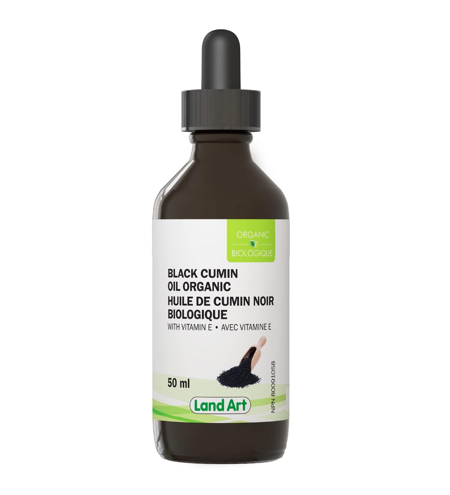 Organic Black Cumin Seed Oil - 50ml - For topical use - Cold Pressed - Vegan - Gluten Free - Made in Canada - Buy Online on GoSupps.com