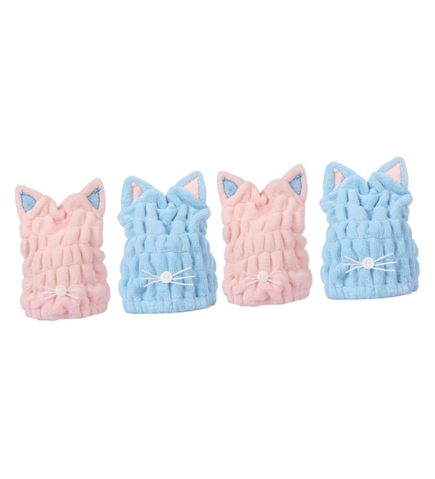 Didiseaon 4 Pcs Thicken Shower Hair Drying Cap Shower Cap Fast Drying Cap Absorb Water - Buy Online on GoSupps.com