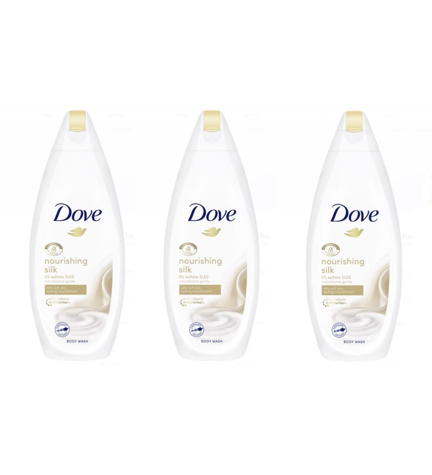 Dove Silk Glow Nourishing Body Wash, 16.9 Ounce / 500 Ml (Pack of 3)