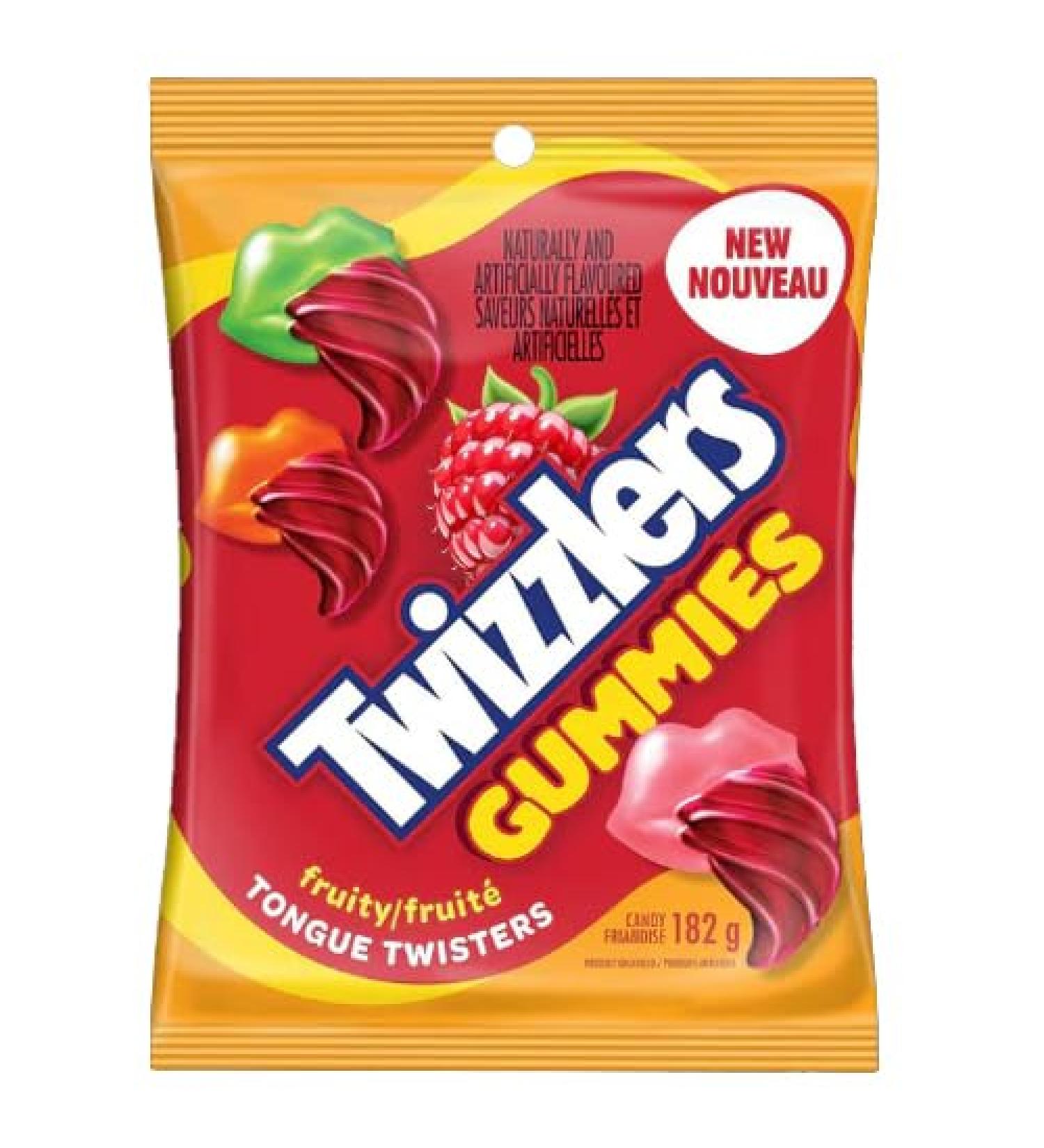Twizzlers Tongue Twister Pack 182g (10 Twister Fruity)