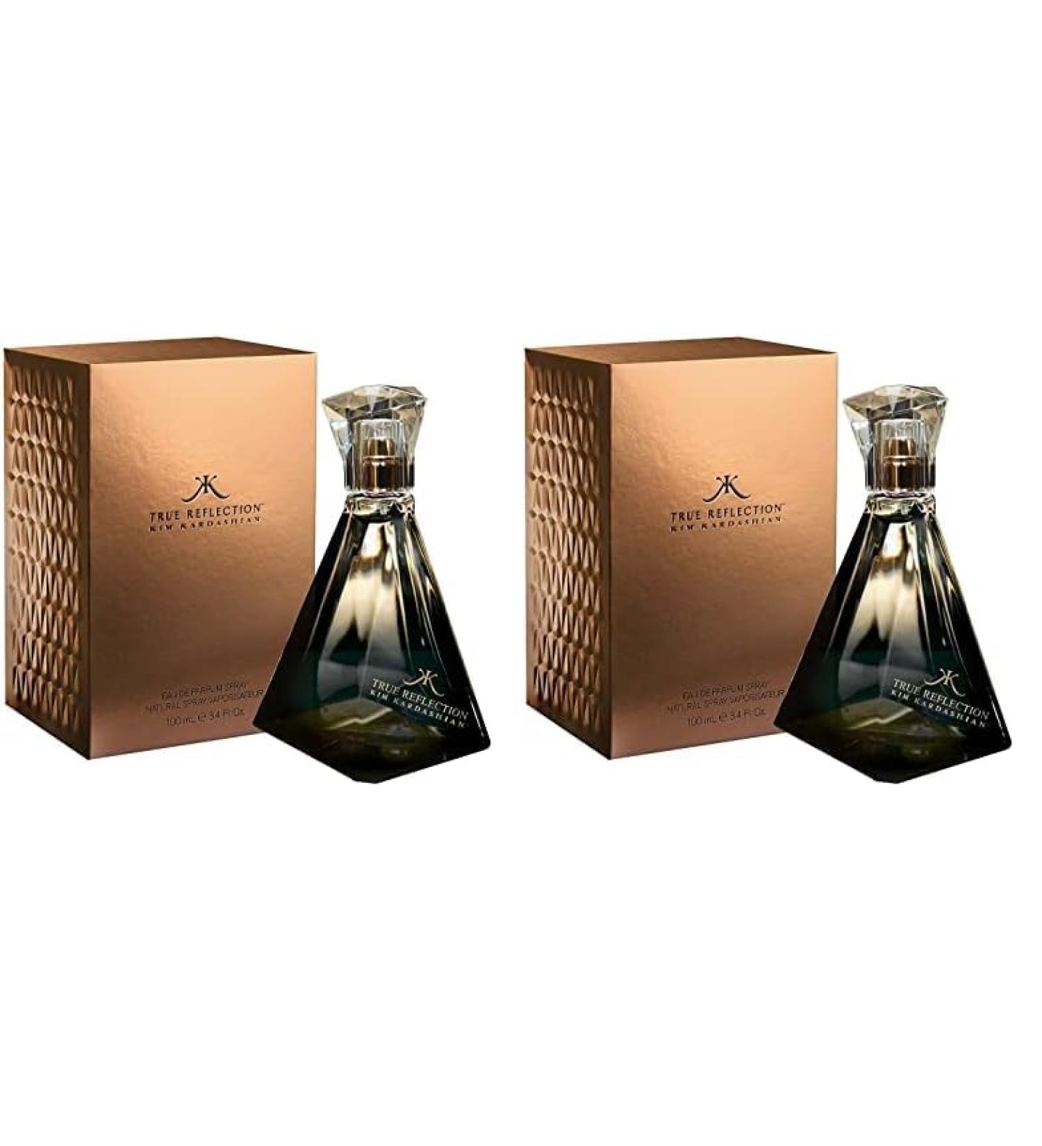 Kim Kardashian True Reflection Women Eau De Parfum Spray 3.4 Ounce (Pack of 2) 3.38 Fl Oz (Pack of 2)