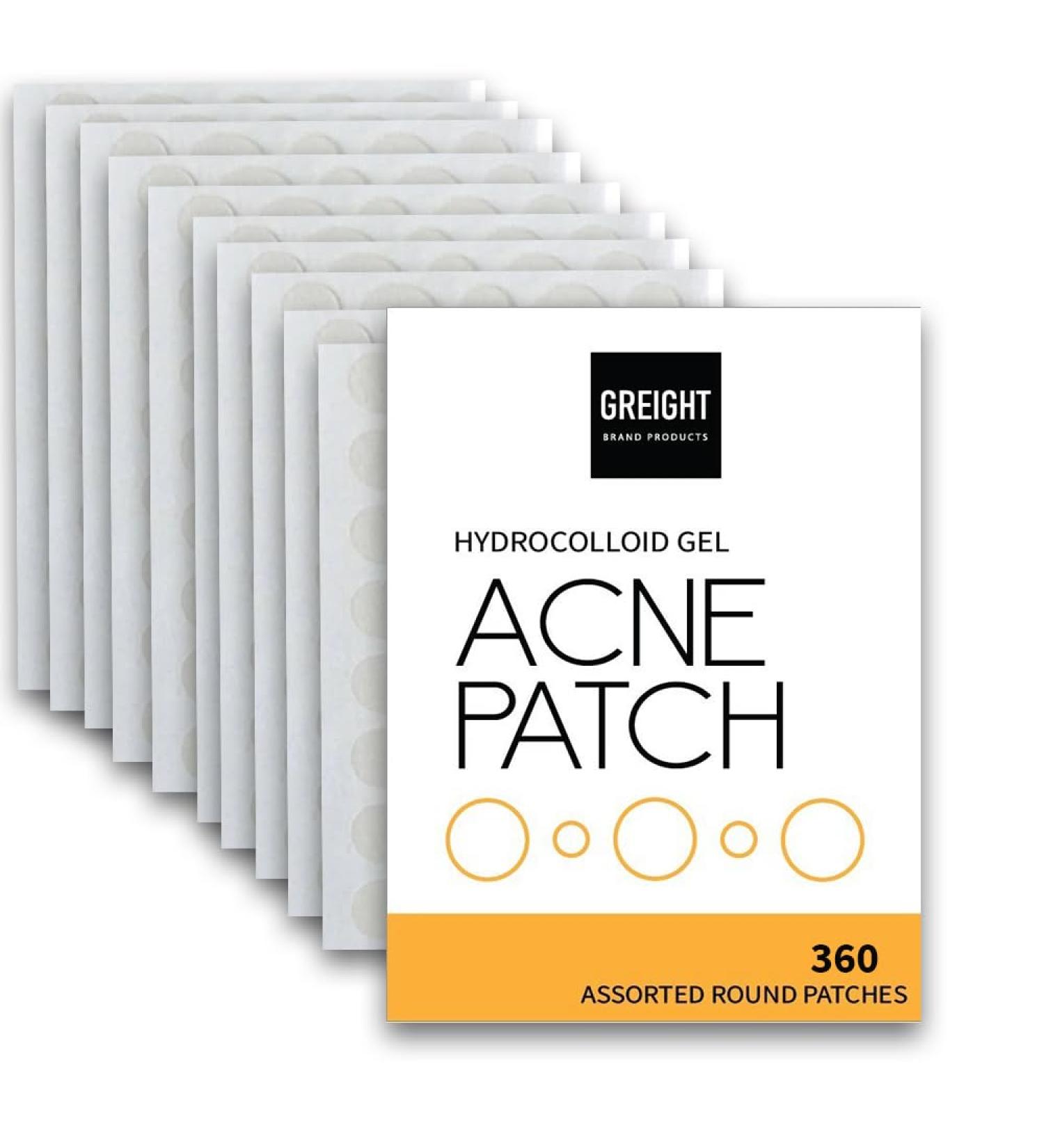 Hydrocolloid Acne Pimple Patches (360 Patches 2 Sizes) - Invisible Spot Cover For Acne Treatments Breakout Conceals Acne Reduces Pimples and Blackheads