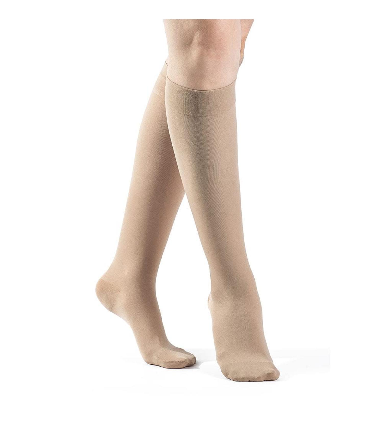 Buy SIGVARIS Women’s Essential Opaque 860 Plus Closed Toe Calf-High Socks | 20-30mmHg Compression | Large Short | Nude Light Beige (Crispa) - International Shipping Available - Buy Online on GoSupps.com