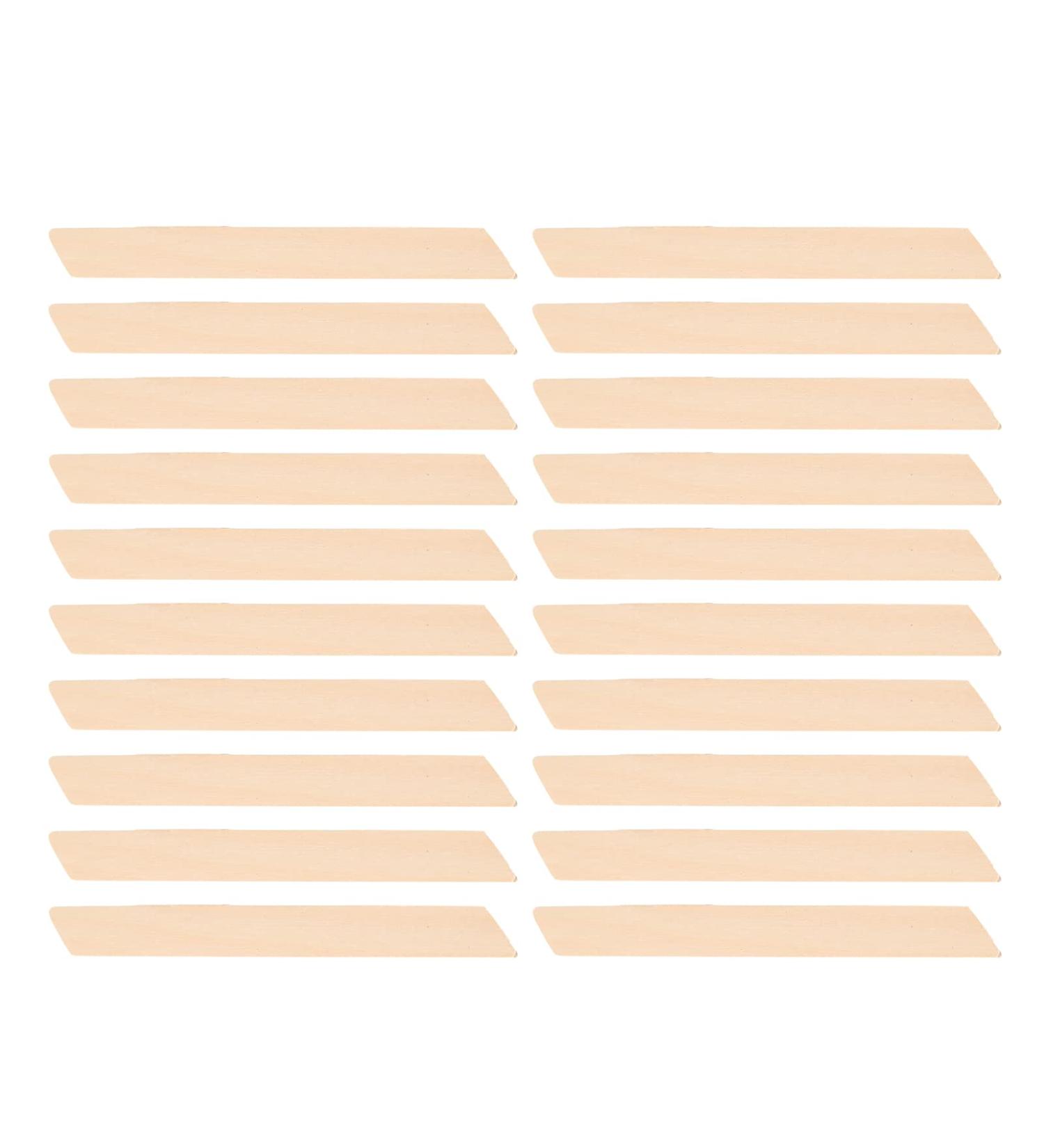 Buy Wooden Wax Spatula Set - 20pcs Square Shape Applicators for Hair Removal - Eco-Friendly Wax Sticks - Buy Online on GoSupps.com