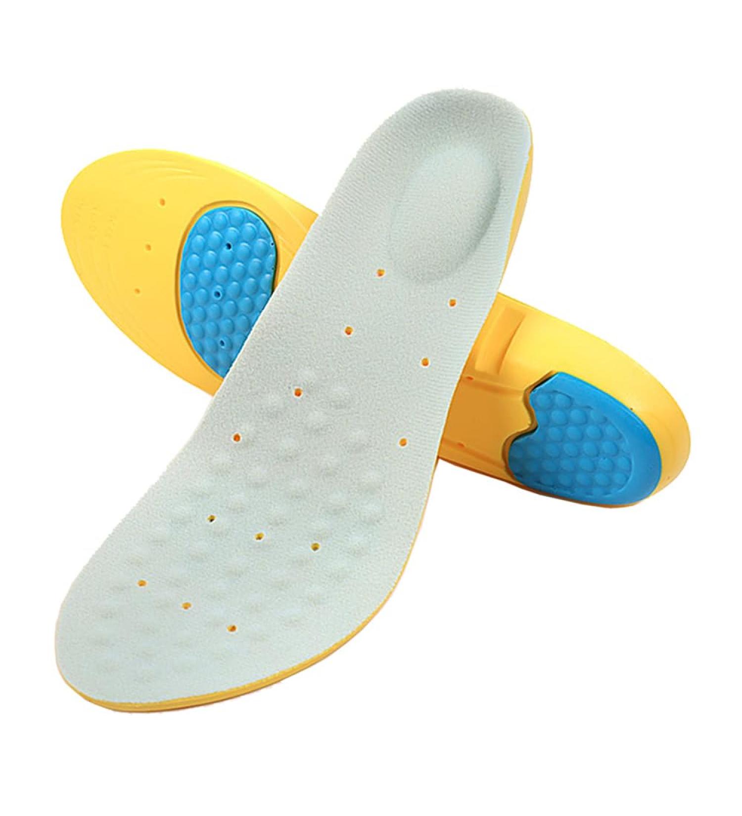 Memory Foam Insoles for Men Women & Kids - Arch Support Cushion & Pain Relief - Shock Absorbing Shoe Inserts (Size S - Buy Online on GoSupps.com