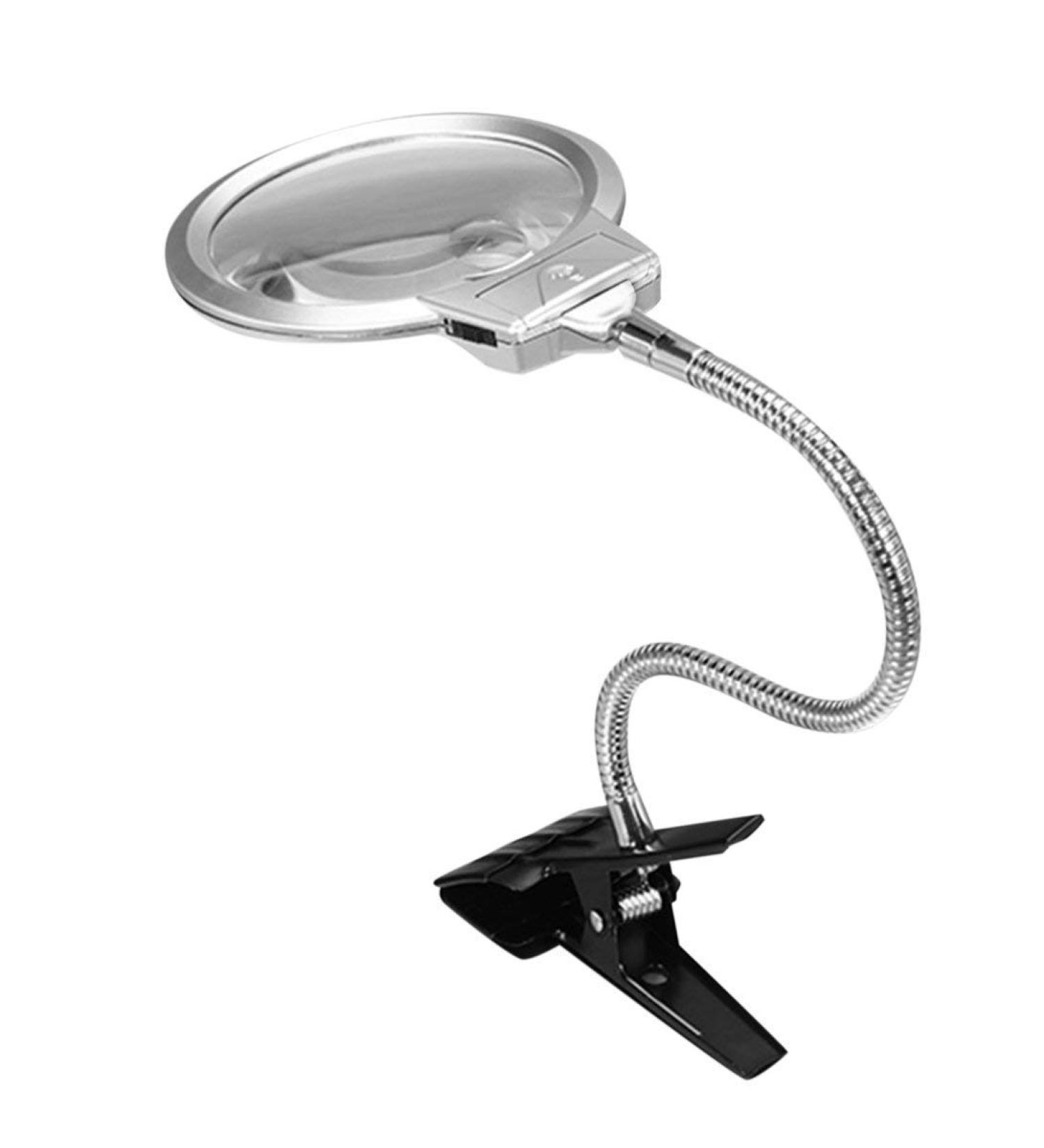 Desktop Lighting Magnifying Glass Magnifying Glass Reading Magnifying Glass Metal Hose LED Lighting top Desktop Magnifying Glass with Clip Magnifying Glass 360 no Dead Angle Rotating Head Made in - Buy Online on GoSupps.com
