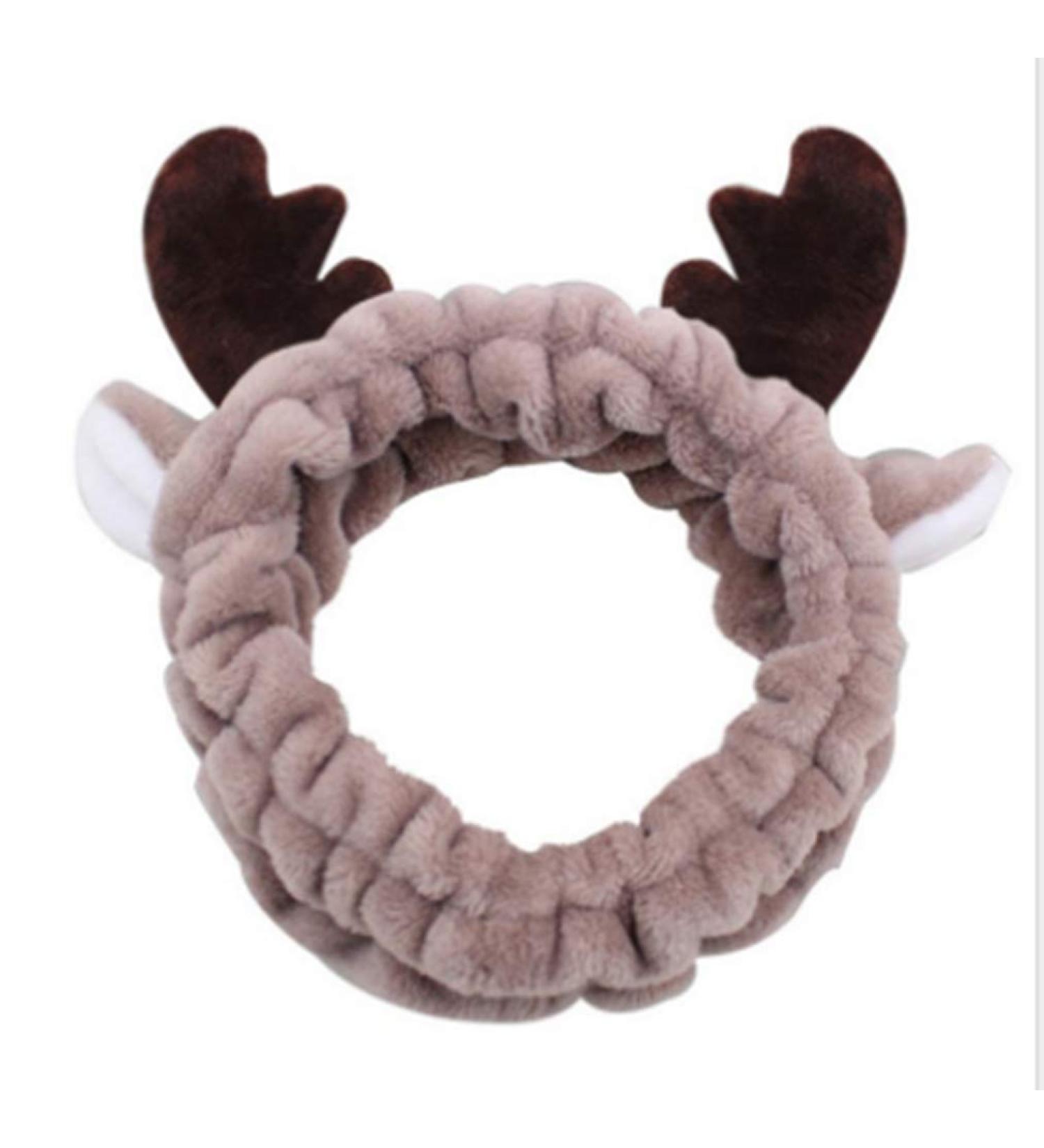 Makeup Headbands for Washing Face Elastic Coral Fleece Hair Band Facial Headband Make Up Wrap Head Band (coffee) - Buy Online on GoSupps.com