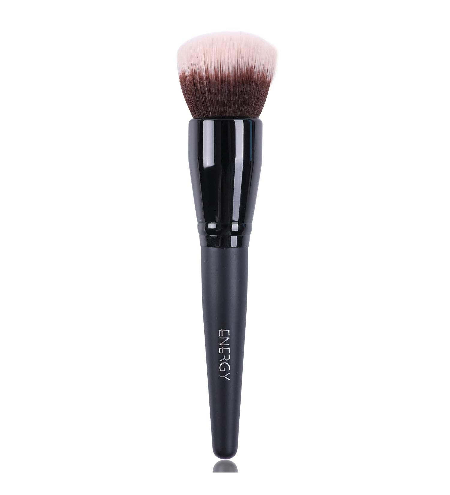 ENERGY Smoothing Face Brush - Premium Vegan Makeup Brush for Liquid Foundation Blusher & Powder Blending - Flawless Kabuki Stippling & Buffing Brush for All Skin Types - Buy Online on GoSupps.com