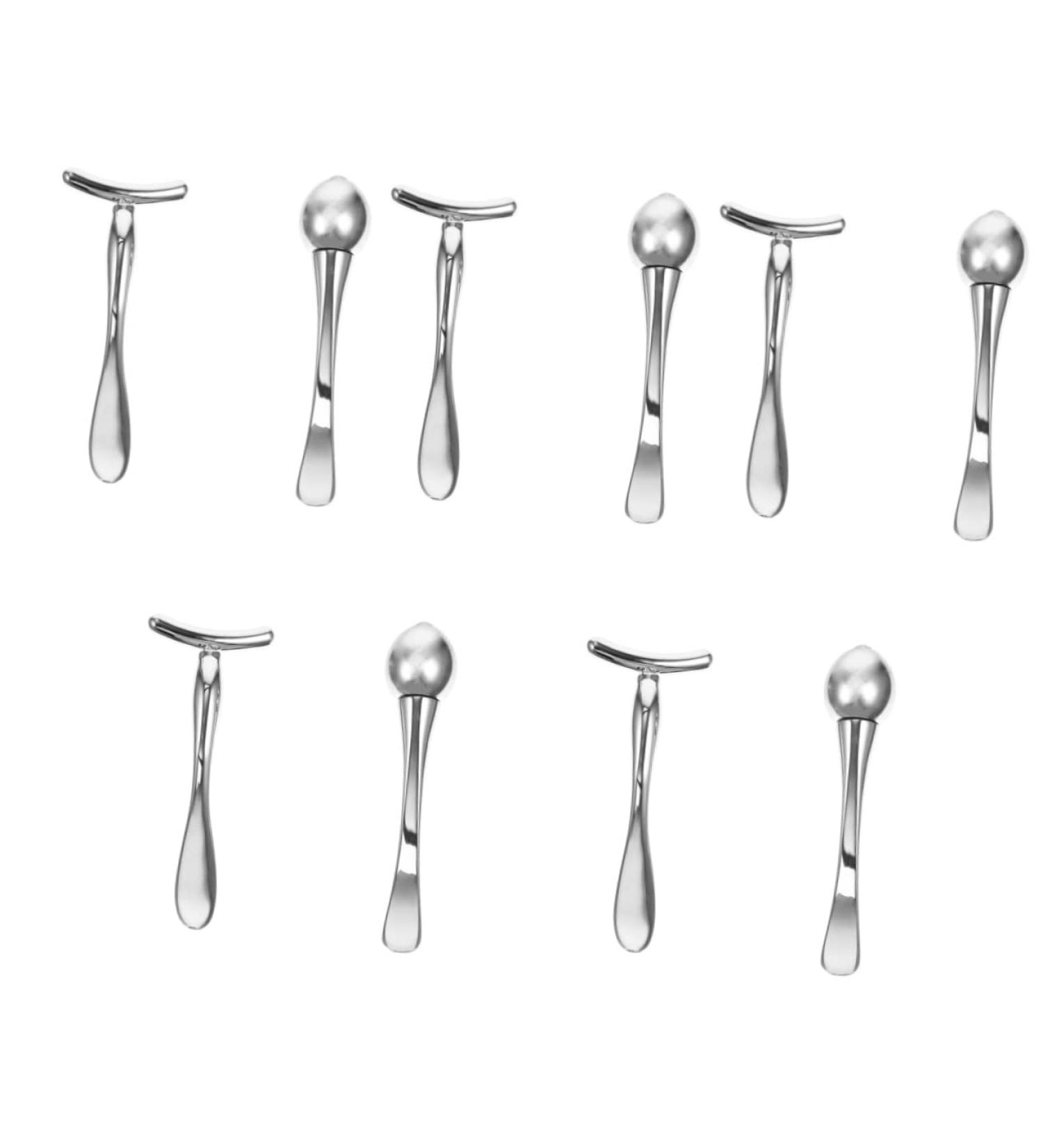 10 Pcs Facial Roller Set - Anti-Wrinkle Eye Massage Tools & Gua Sha Applicator - Zinc Alloy Beauty Shovel for Sensitive Skin - Relaxing Eye Care Gift for Girls - Buy Online on GoSupps.com