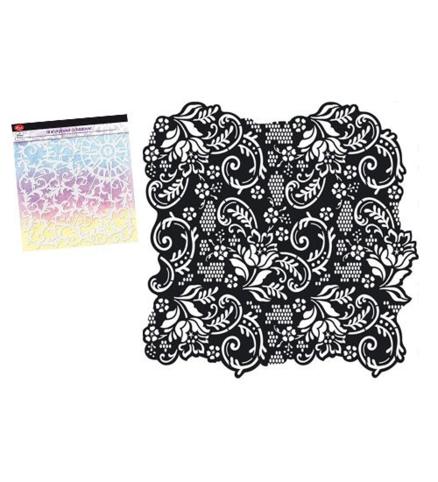 Viva Dcor 400600100 Lace Background Stencil