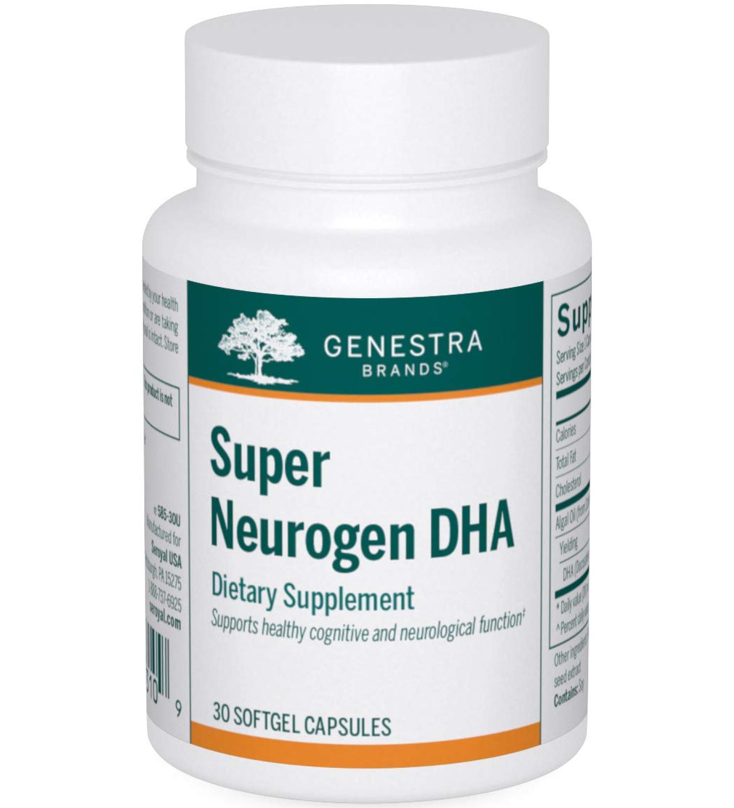 Genestra Brands Super Neurogen DHA | Memory & Cognitive Support | 30 Capsules - Buy Online on GoSupps.com