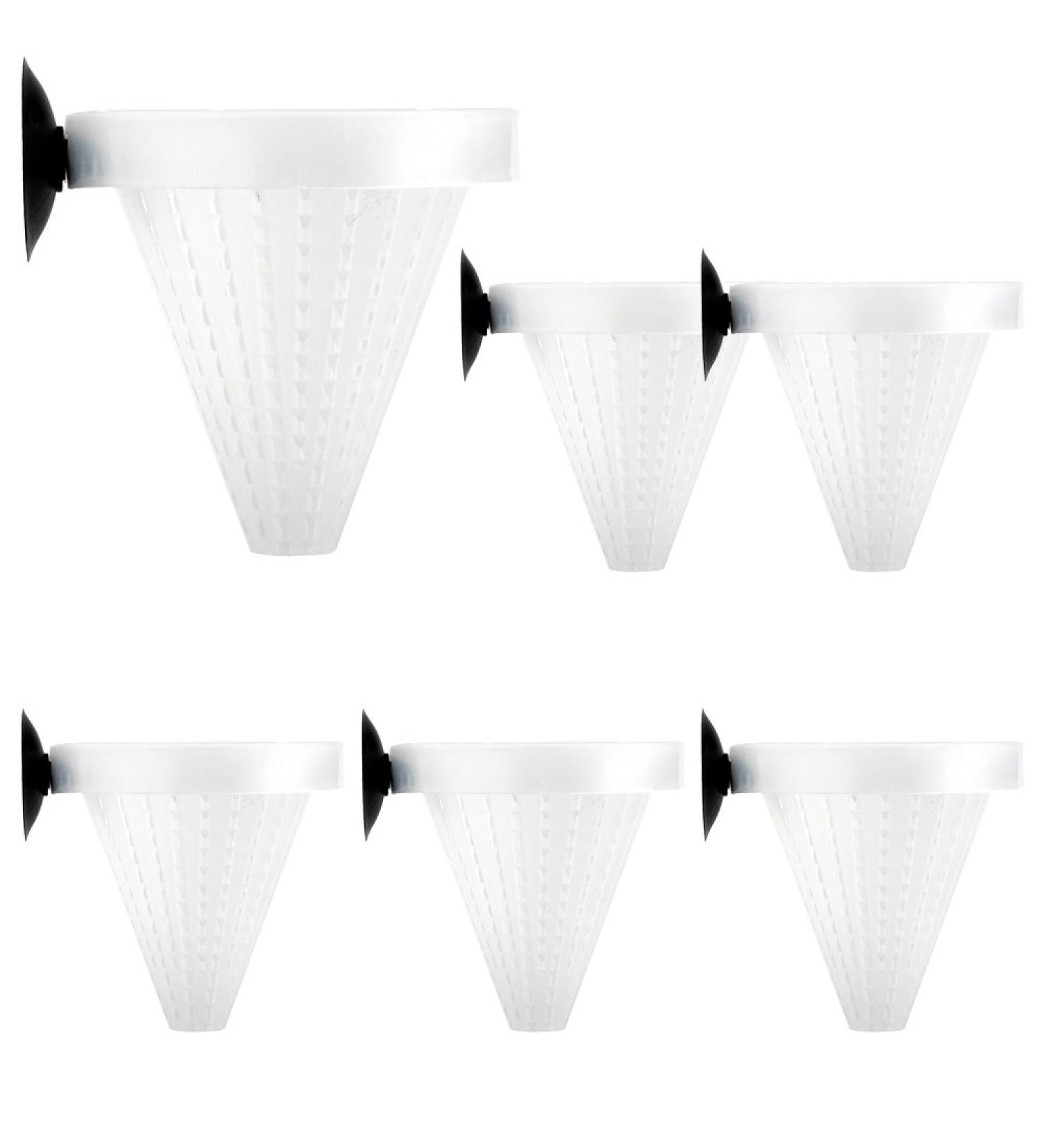 SENZEAL Aquarium Live Red Worm Fish Feeder - Plastic Cone Cup Shape Basket Feeder - Buy Online on GoSupps.com