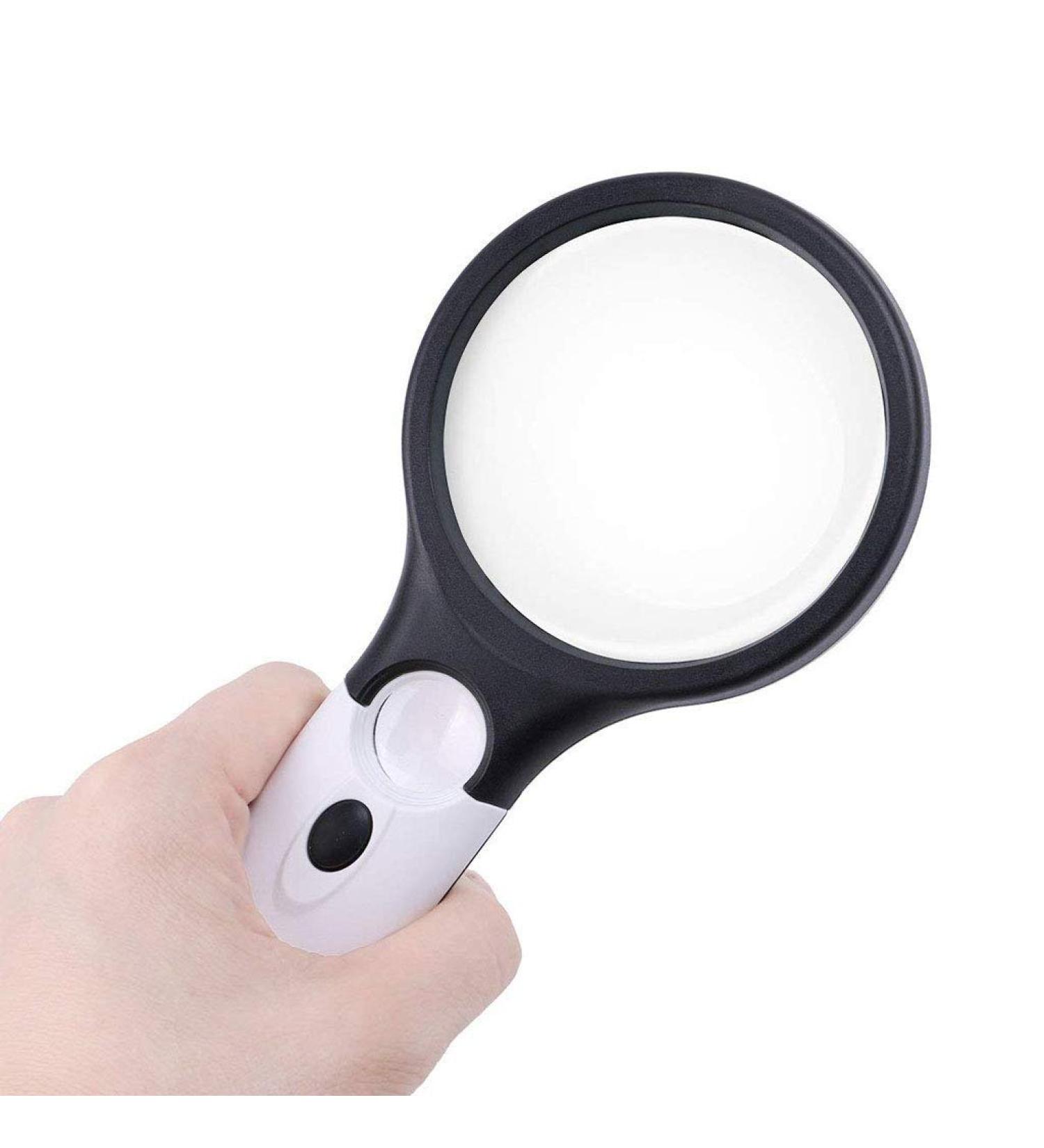 20 Times HD Handheld Magnifier with LED Lights Old Man Reading Optical Glass (Color : A) Made in China - Buy Online on GoSupps.com