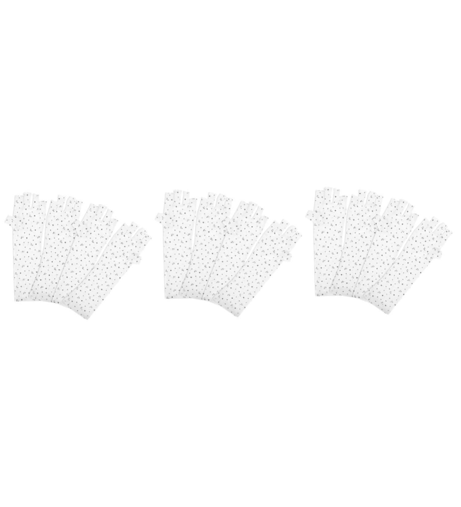 FRCOLOR 6 Pairs Nail Gloves Anti-uv Mittens Uv Gloves for Gel Manicures Nail Dryer Glove Women Gloves Uv Prevention Gloves Women's Sun Protection Polyester Manicure Tools White - Buy Online on GoSupps.com