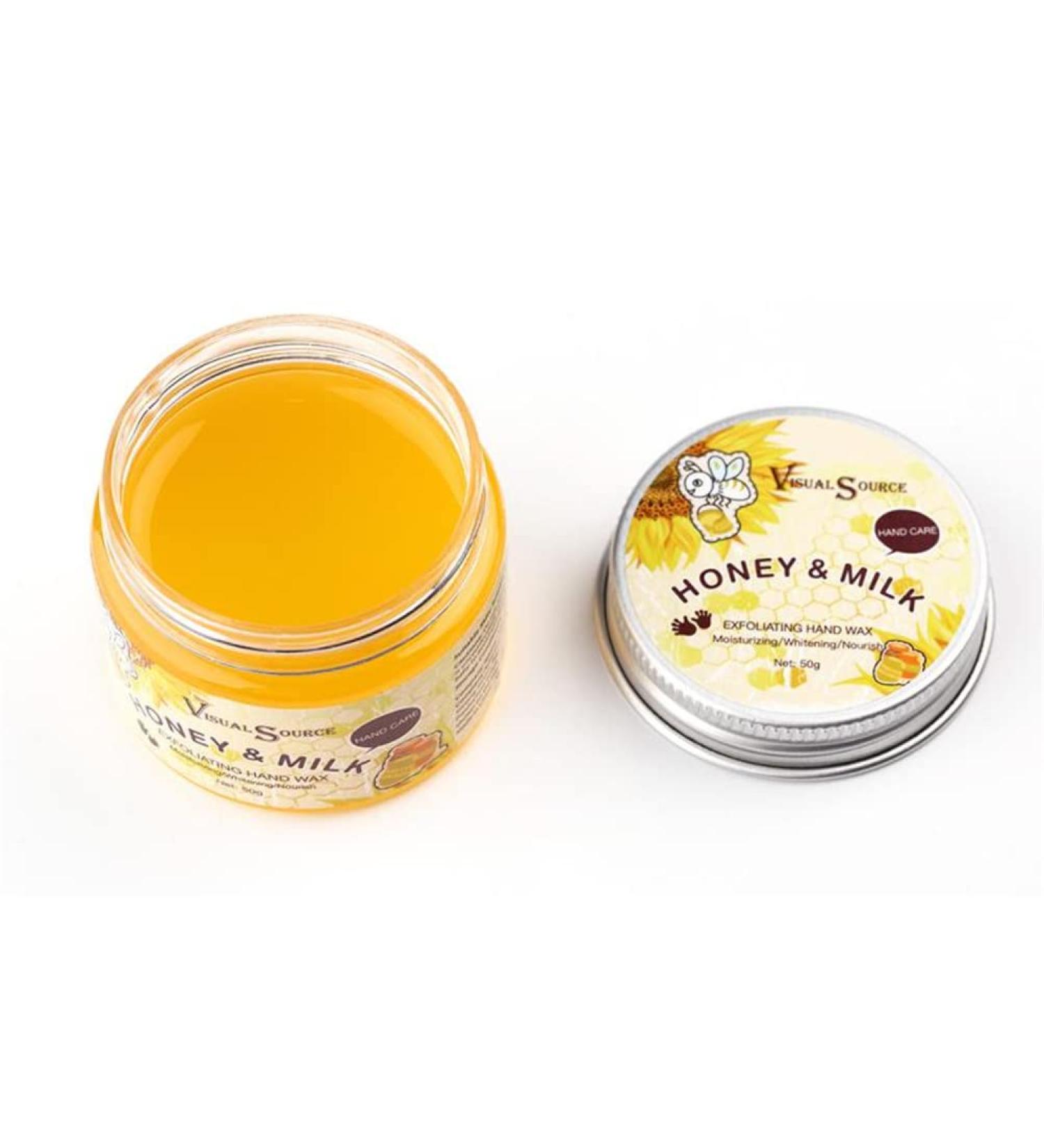 50g Honey Hand Mask Hand Wax Moisturizing Whitening Skin Care Exfoliating Calluses Removal Mask Hands Care Essence Cream (3 PCS) - Buy Online on GoSupps.com