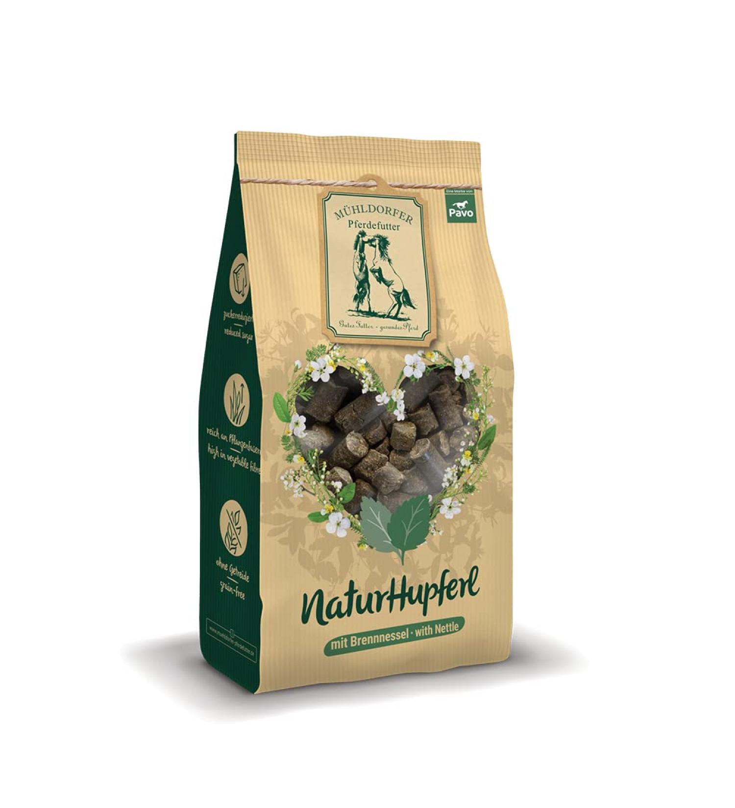 M hldorfer NaturHupferl Nettle - 1kg | Grain-Free Healthy Horse Treats | No Molasses or Additives - International Shipping - Buy Online on GoSupps.com