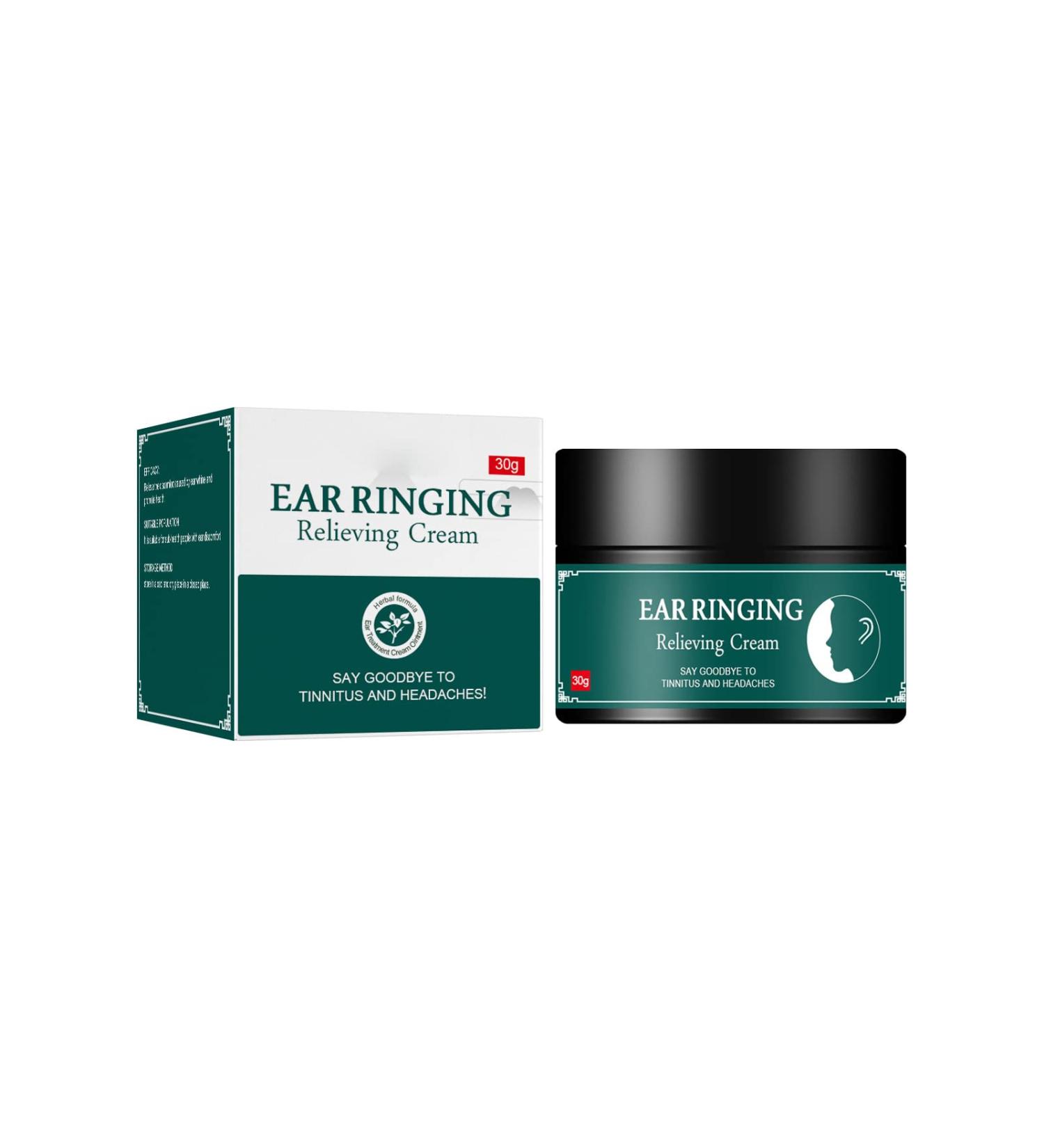 Tinnitus Relief Cream - Natural Herbal Formula for Ear Ringing & Pain Relief - Buy Online on GoSupps.com