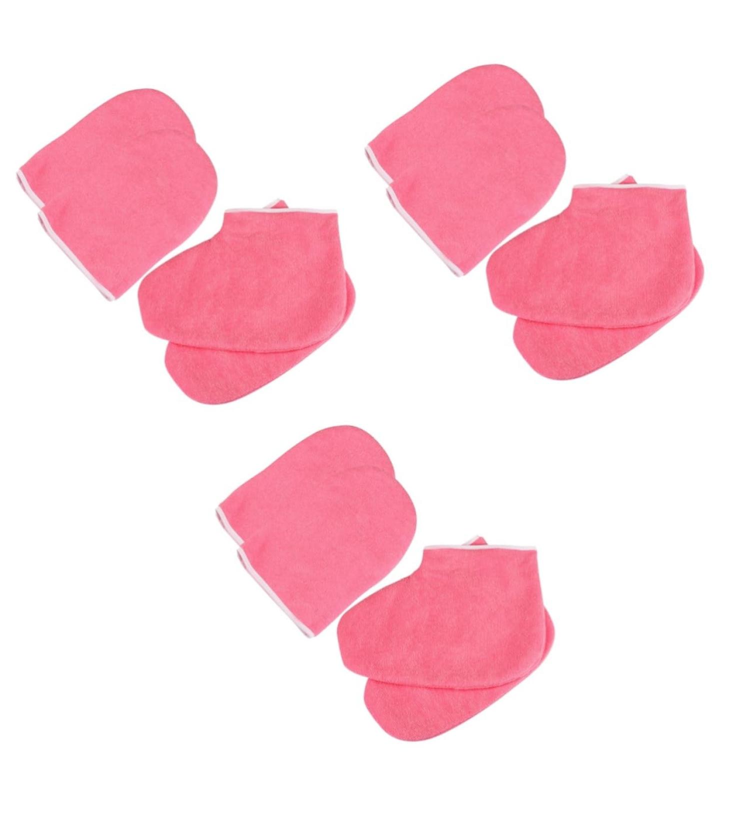 POPETPOP 3 Sets Hand Paraffin Gloves Wax Bath Foot Cover Wax Bath Hand Cover Paraffin Wax Gloves Wax Socks Clipper Holders for Barbers Paraffin Glove Combination Set Manicure - Buy Online on GoSupps.com