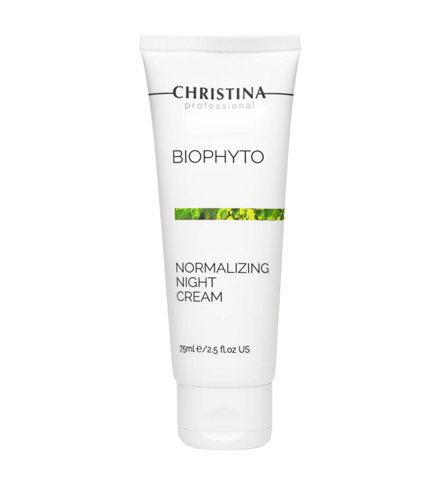 Buy CHRISTINA Bio Phyto Normalizing Night Cream - Hyaluronic Acid & Vitamin E for Oily/Combination Skin - Stress Reducing & Barrier Strengthening - 75ml - International Shipping Available - Buy Online on GoSupps.com
