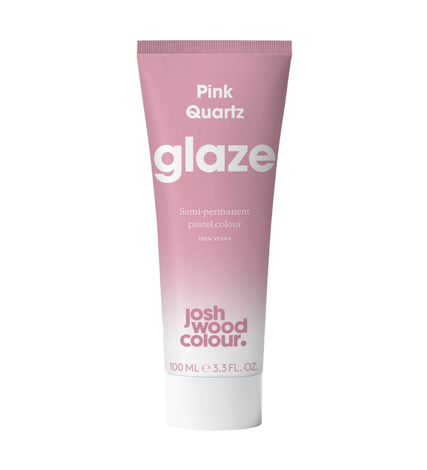 Josh Wood Colour Glaze (Pink Quartz) - Ammonia-free Semi-permanent Hair Mask - Conditions & Nourishes - Lasts 3-5 Washes - Blonde Hair - 100% Vegan - 100ml Cream - Buy Online on GoSupps.com